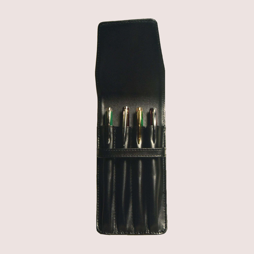 Four Pen Leather Case