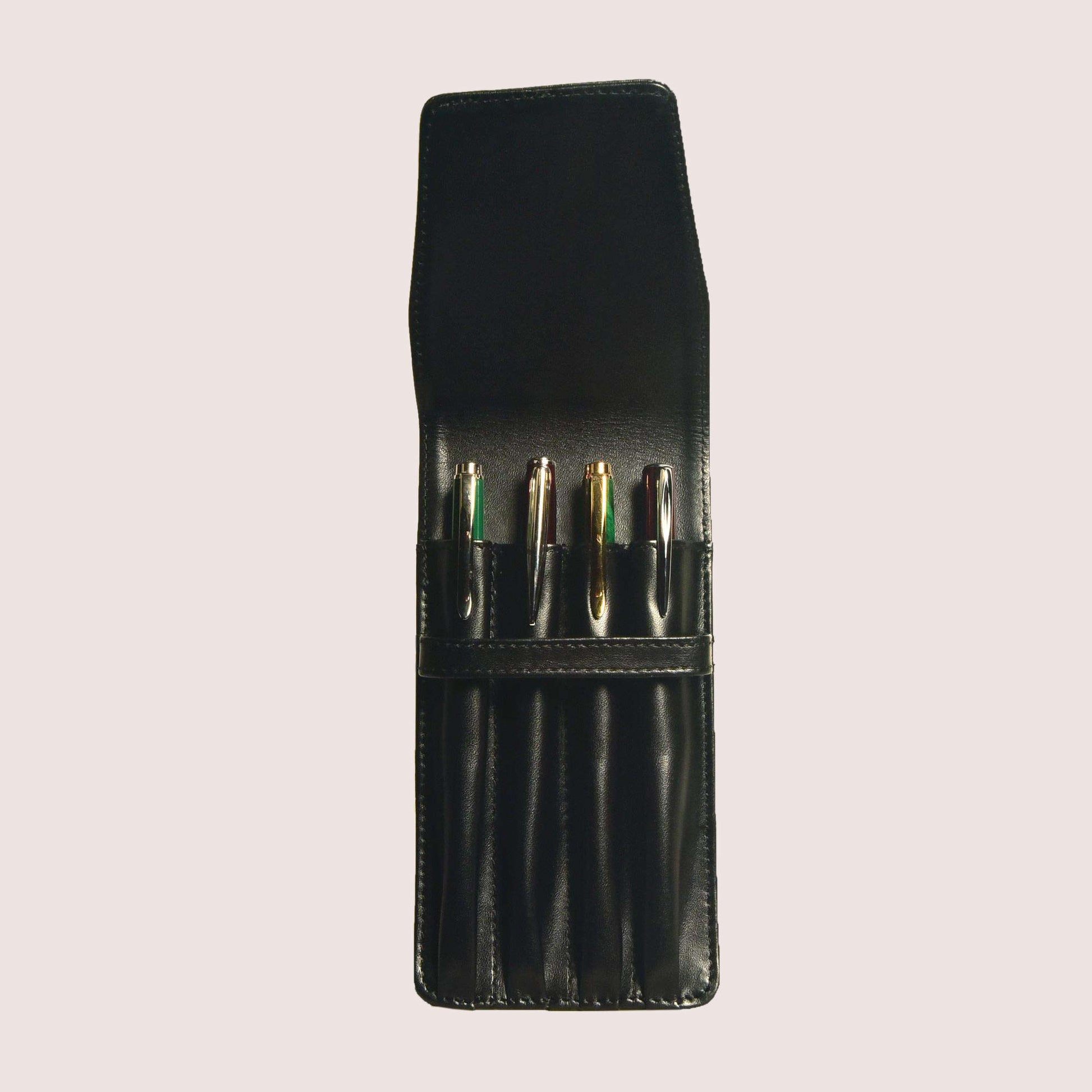 Four Pen Leather Case
