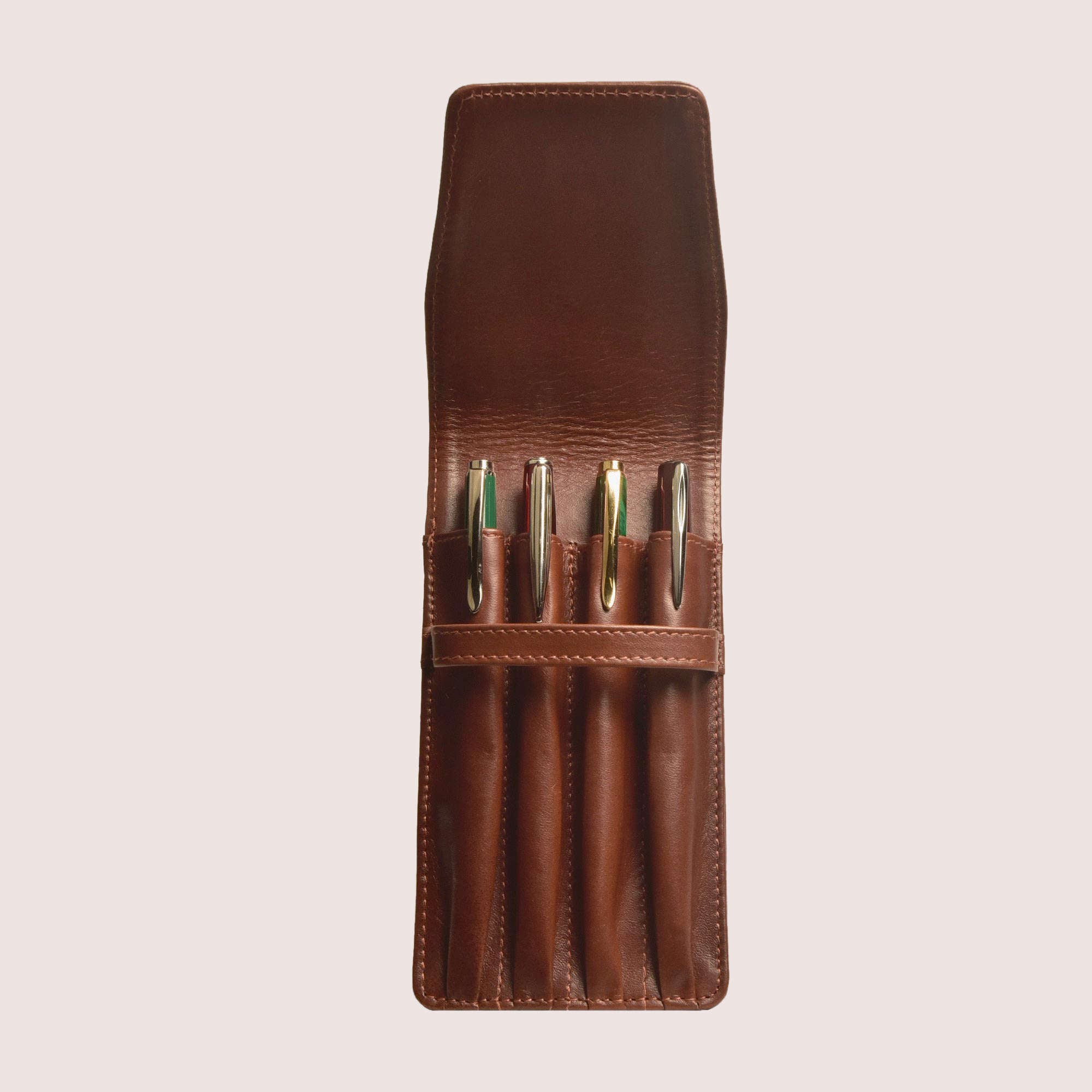 Four Pen Leather Case