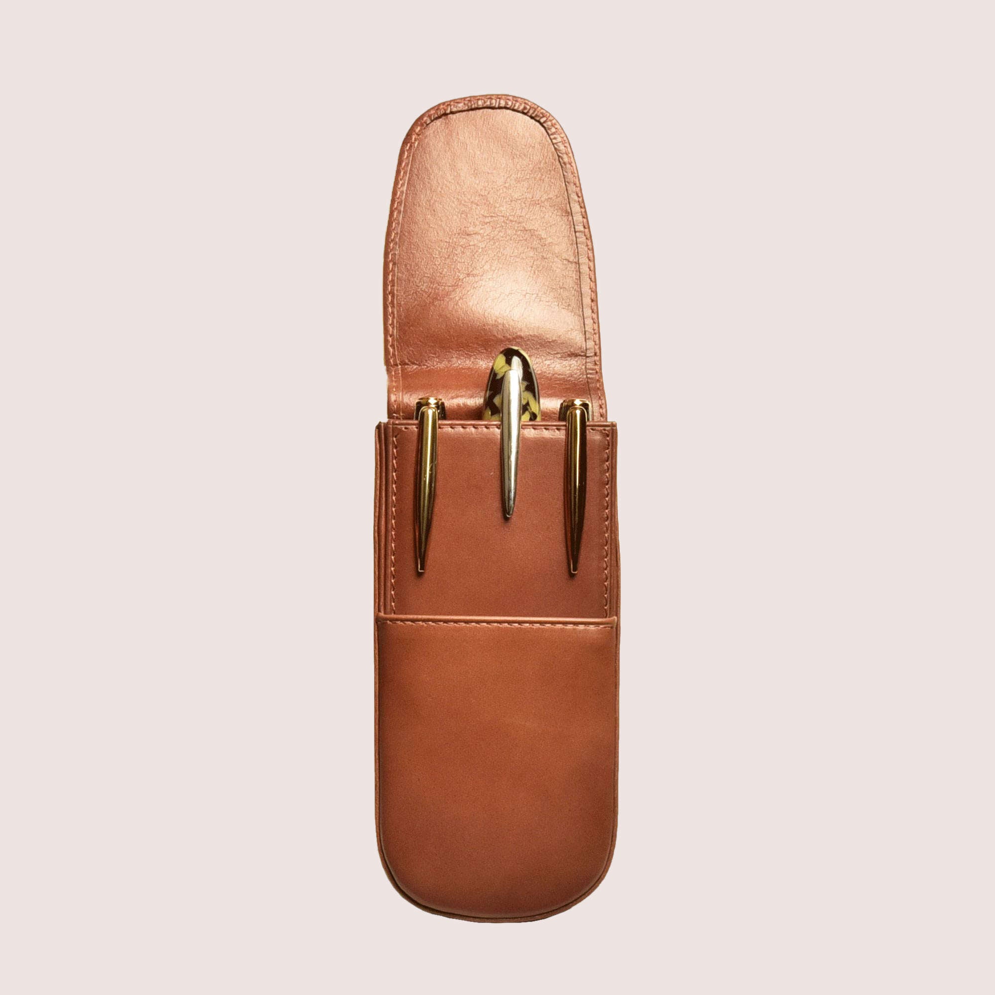 Three Pen Leather Case