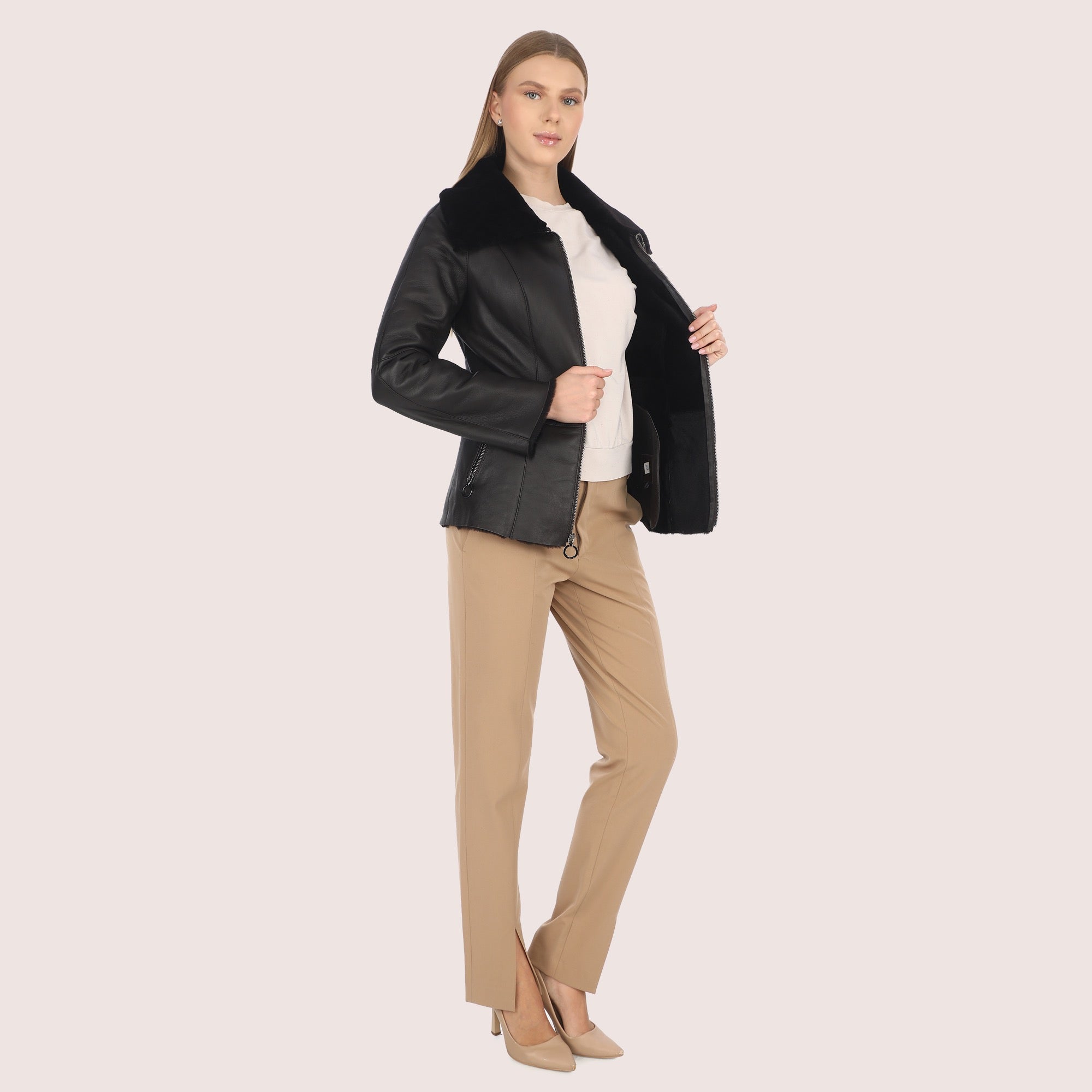 Abigail Shearling Jacket-5