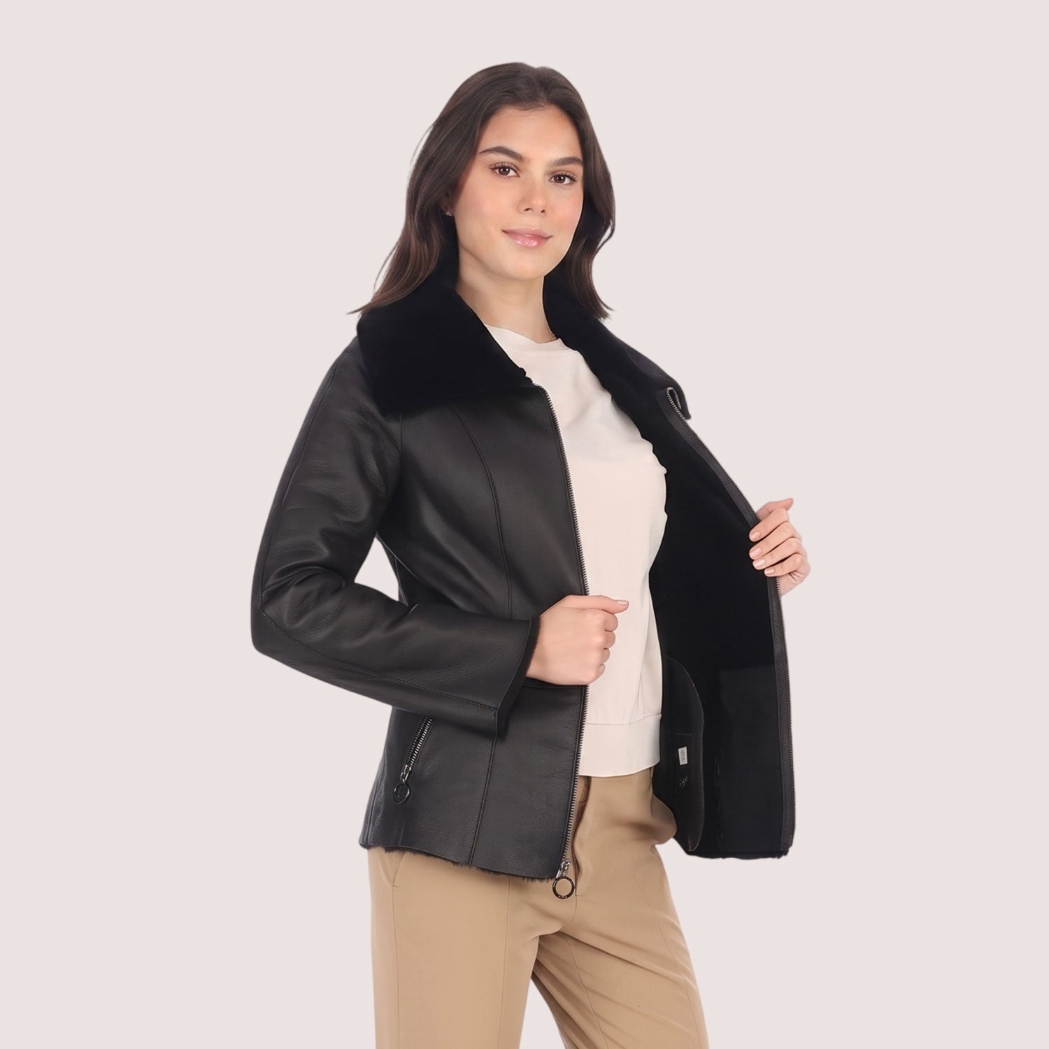 Abigail Shearling Jacket-3