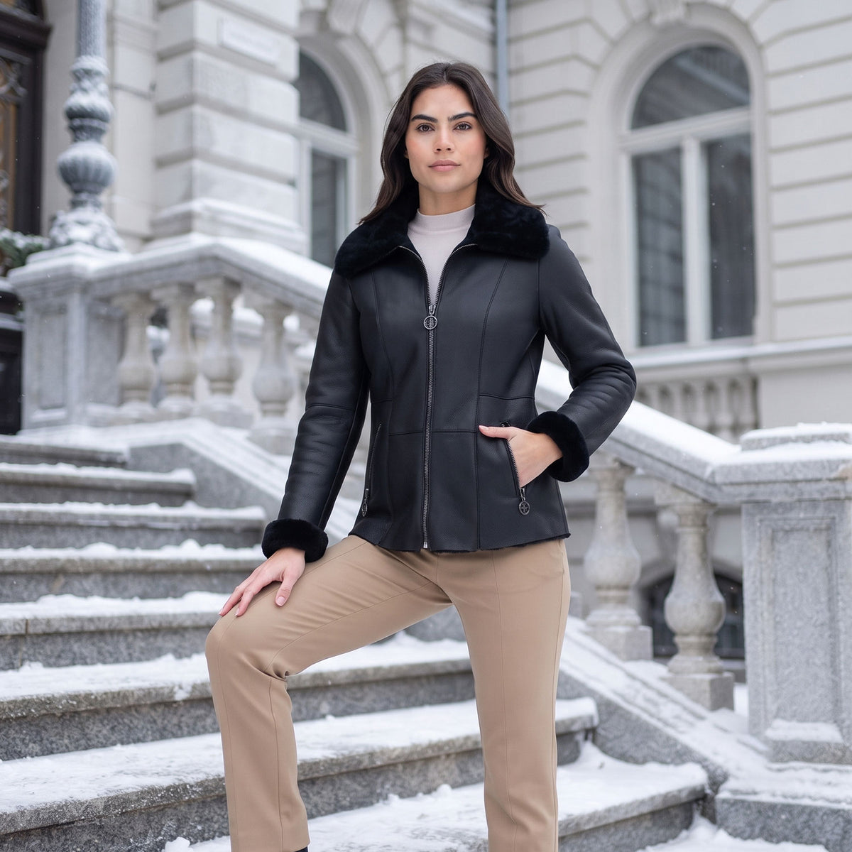 Abigail Shearling Jacket-5