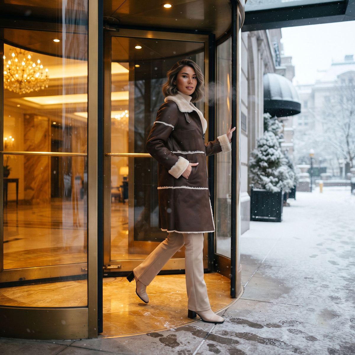 Arabella Shearling Coat-5