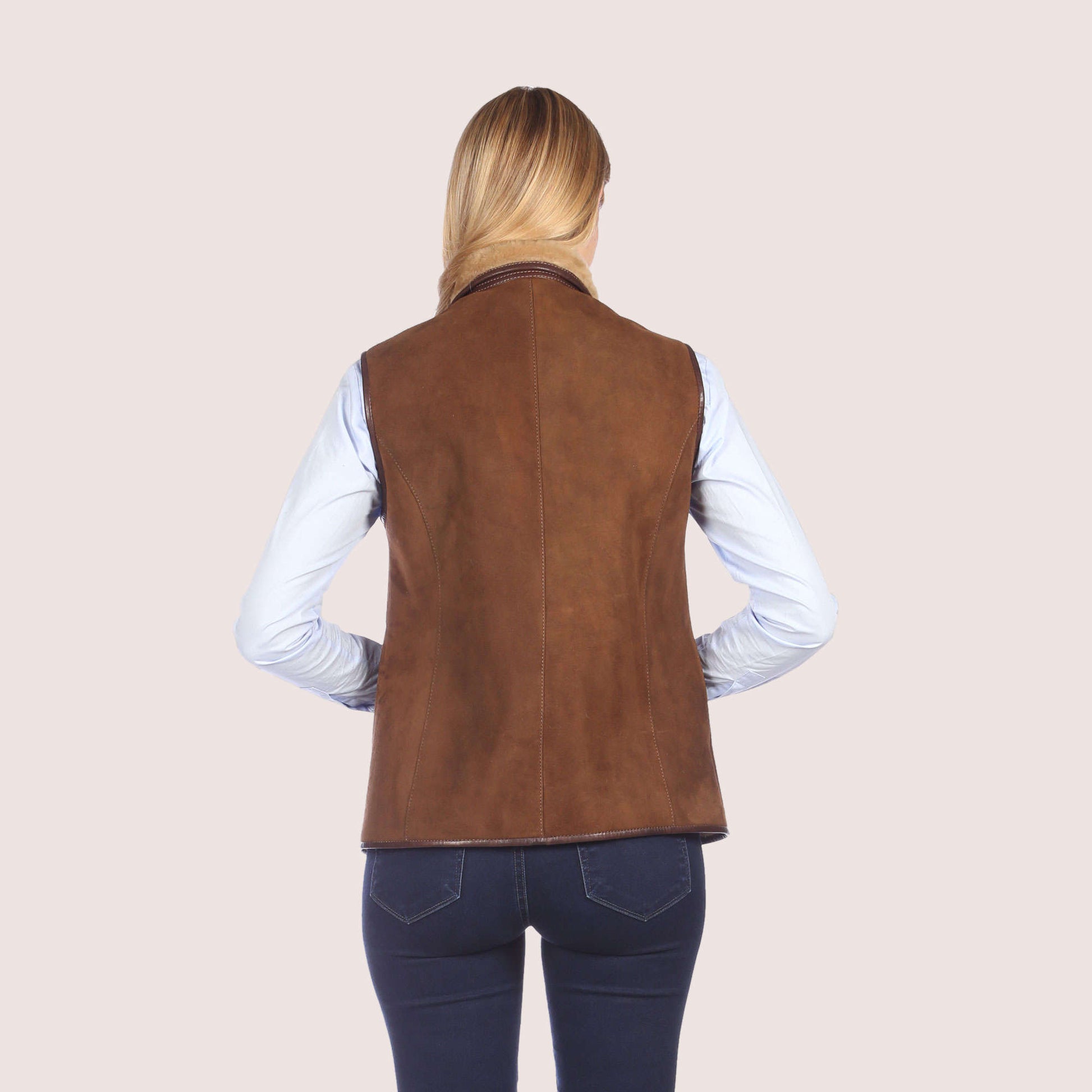 Ruby Shearling Vest