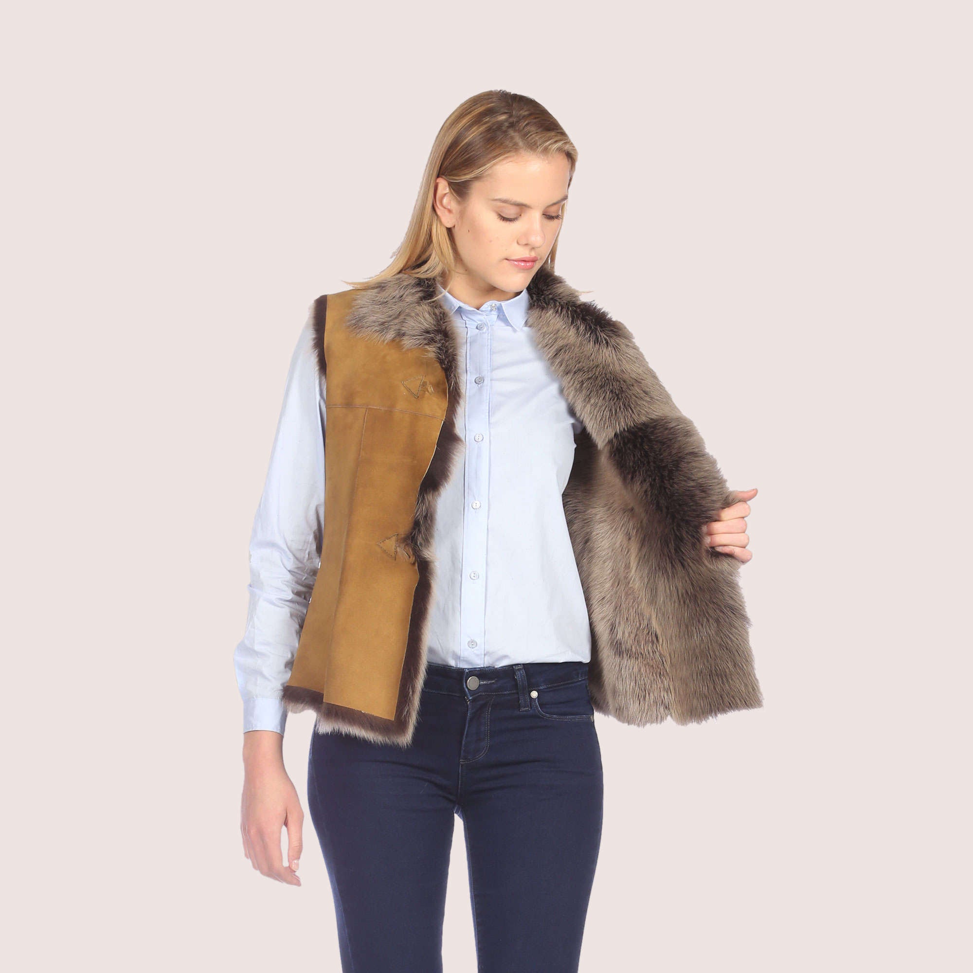 Georgia Toscana Shearling Vest-3