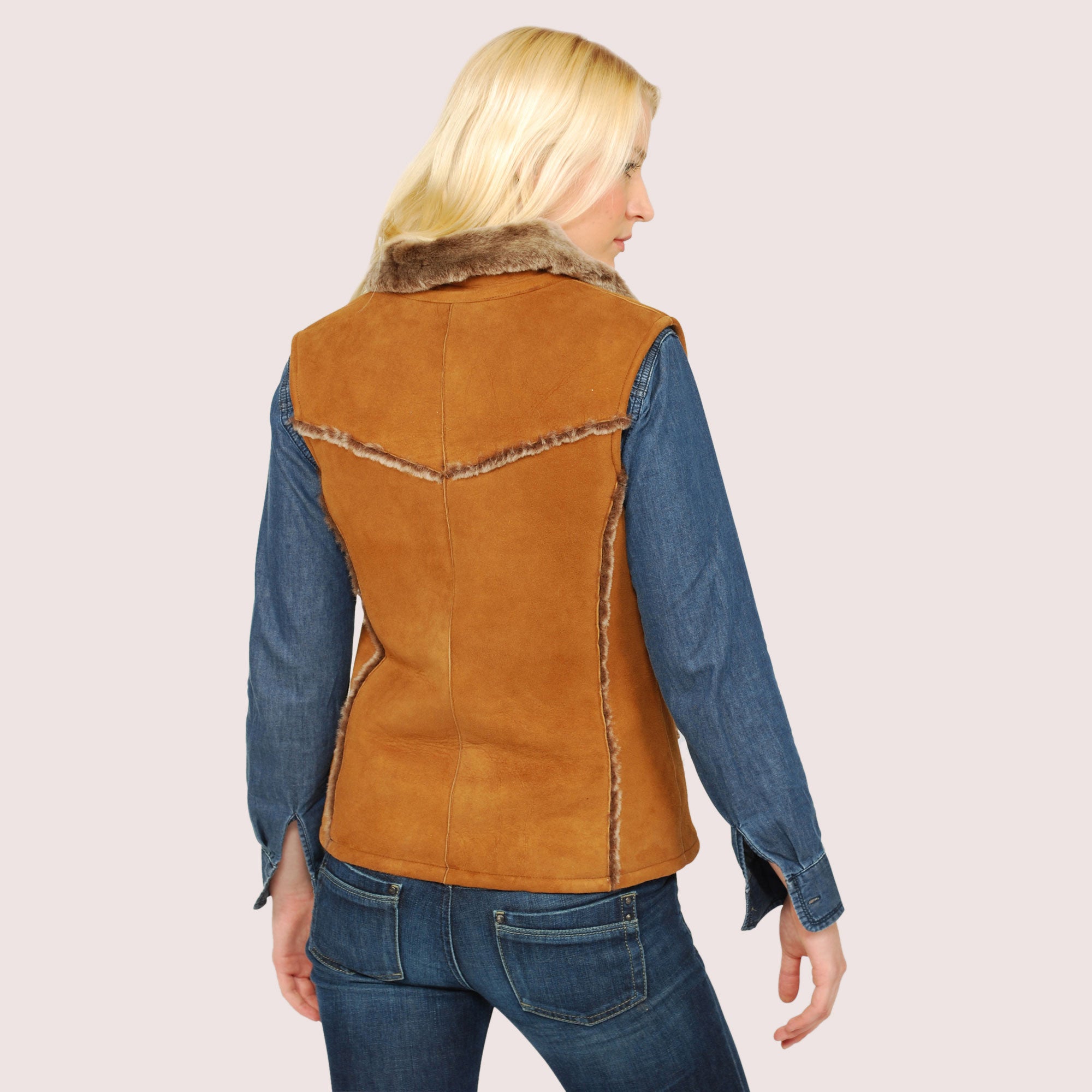 Eve Shearling Vest-5
