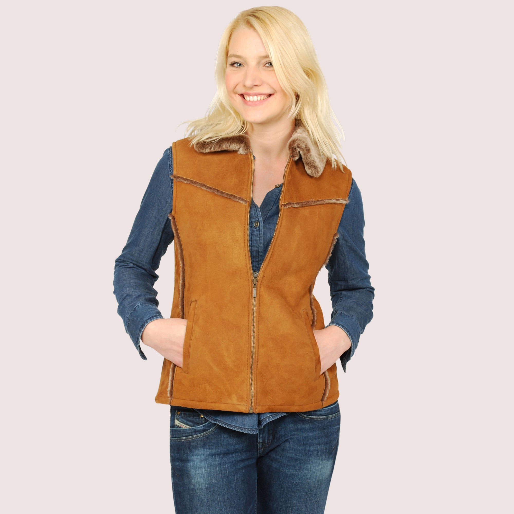 Eve Shearling Vest-4