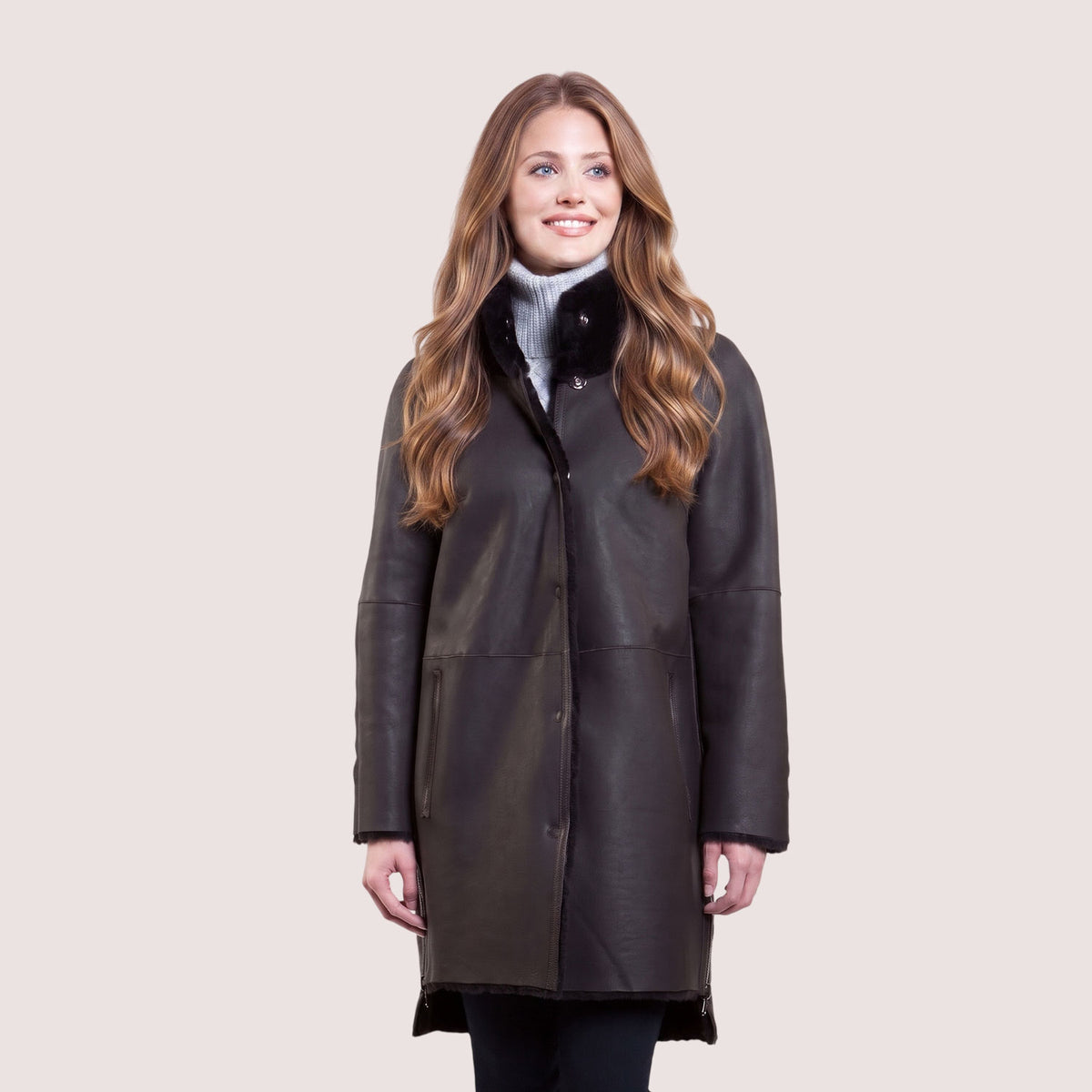 Francesca Reversible Shearling Coat