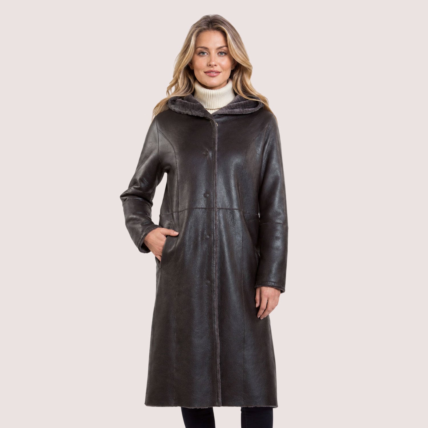 Mildred Reversible Shearling Coat