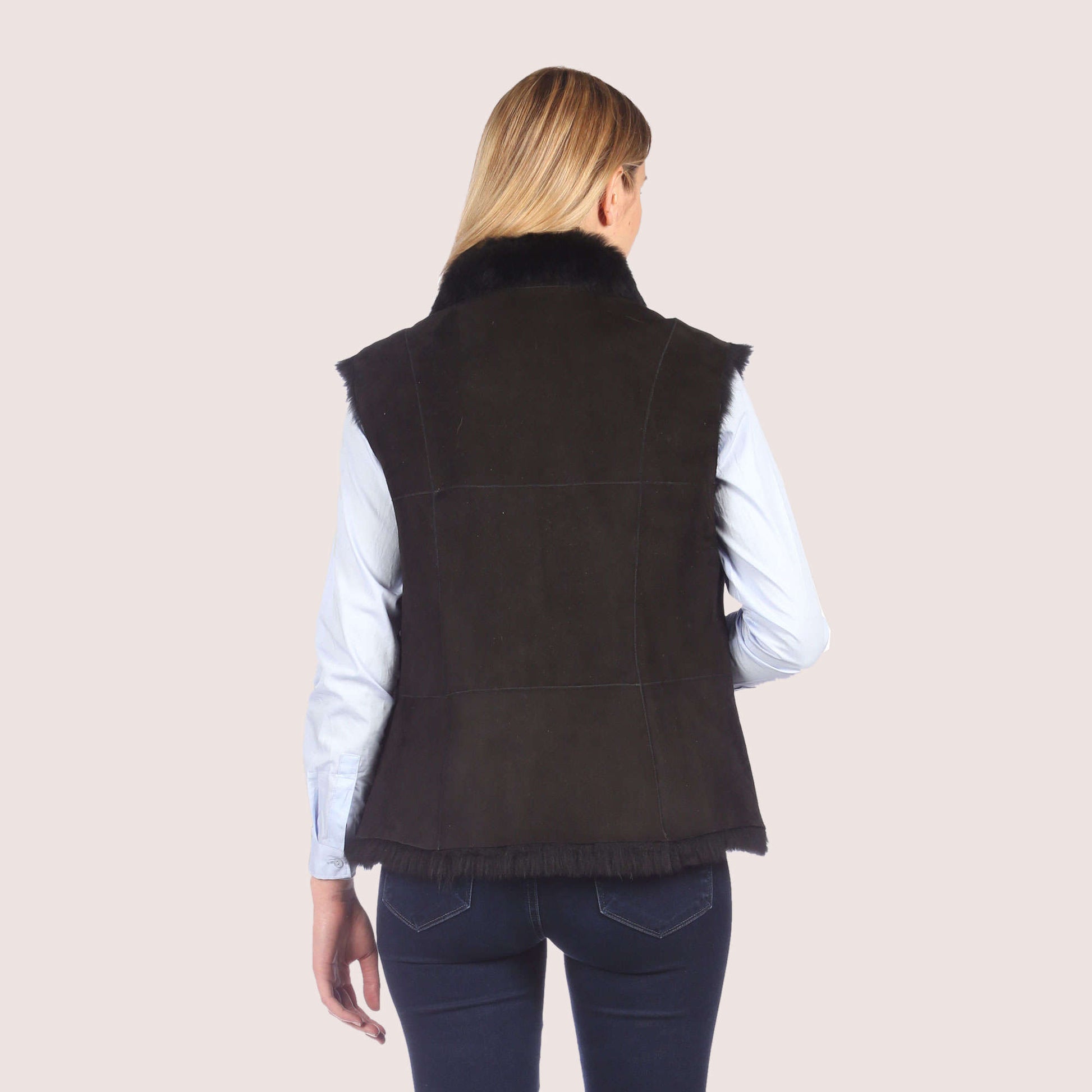 Gardenia Toscana Shearling Vest
