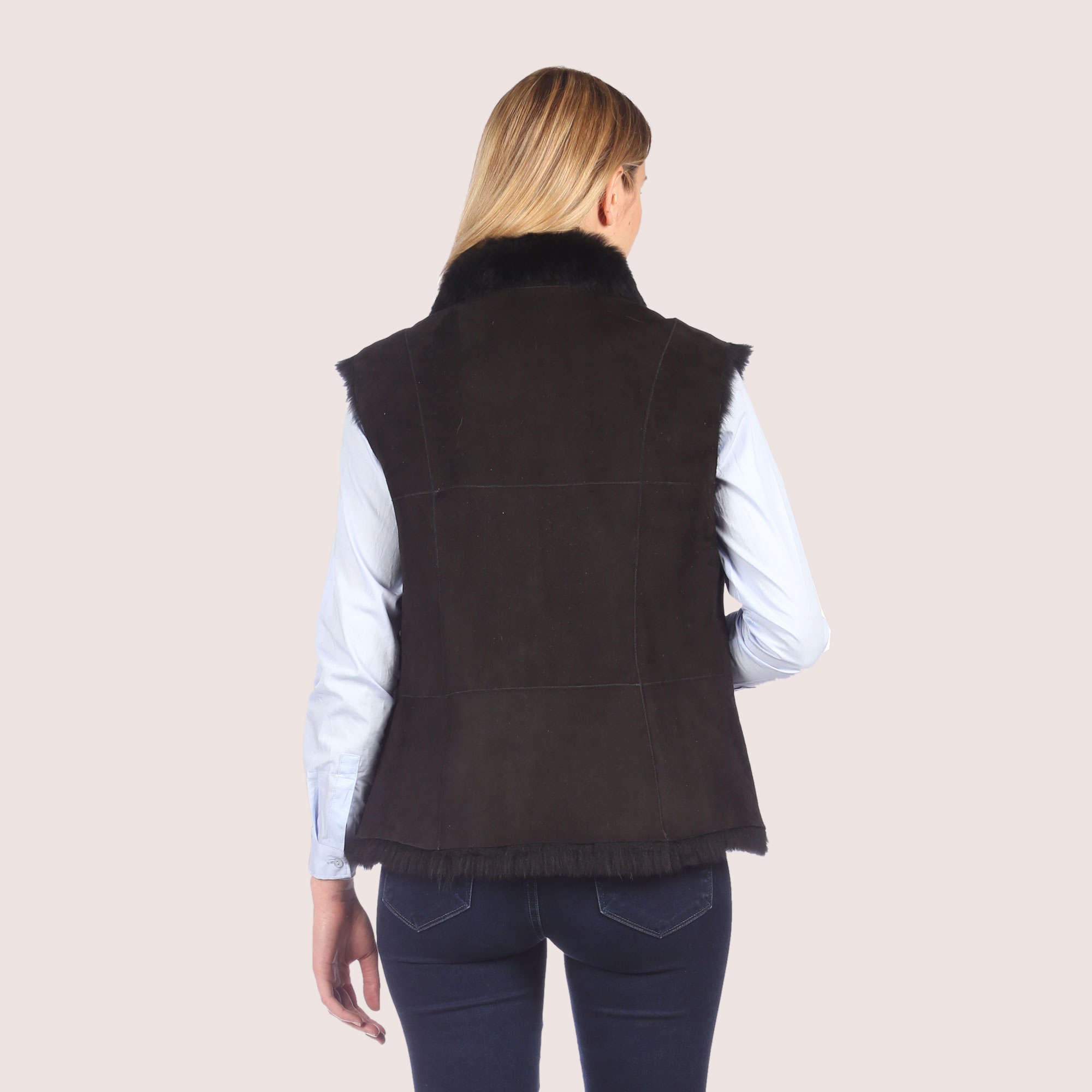 Gardenia Toscana Shearling Vest-3