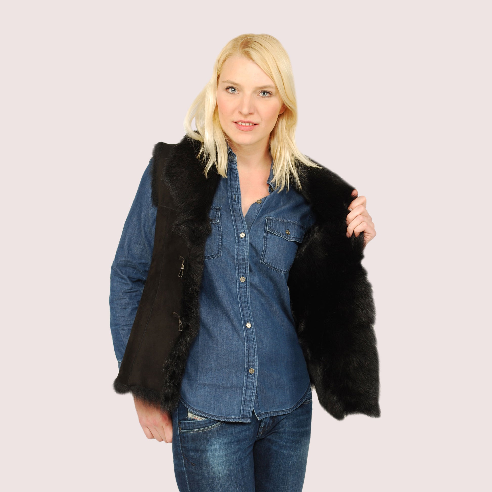 Olivia Shearling Vest