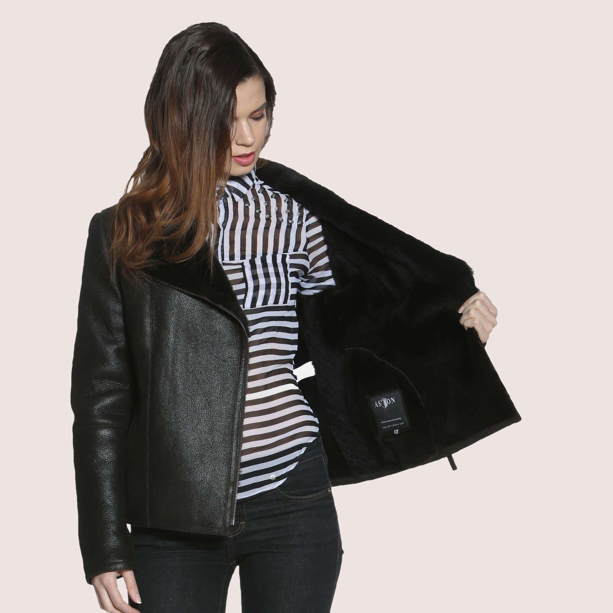 Amaryllis Shearling Jacket-5