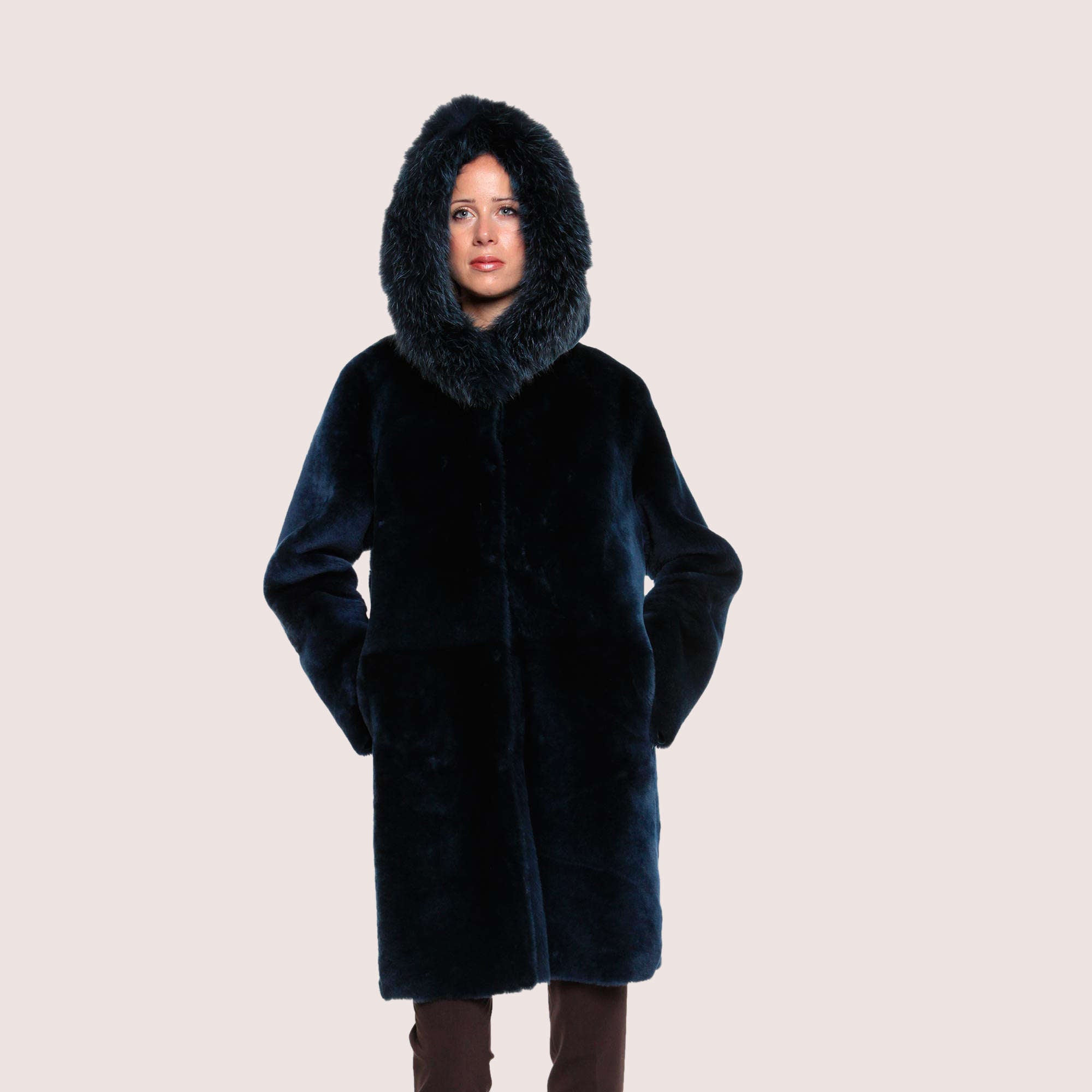 Nova Reversible Shearling Coat-7