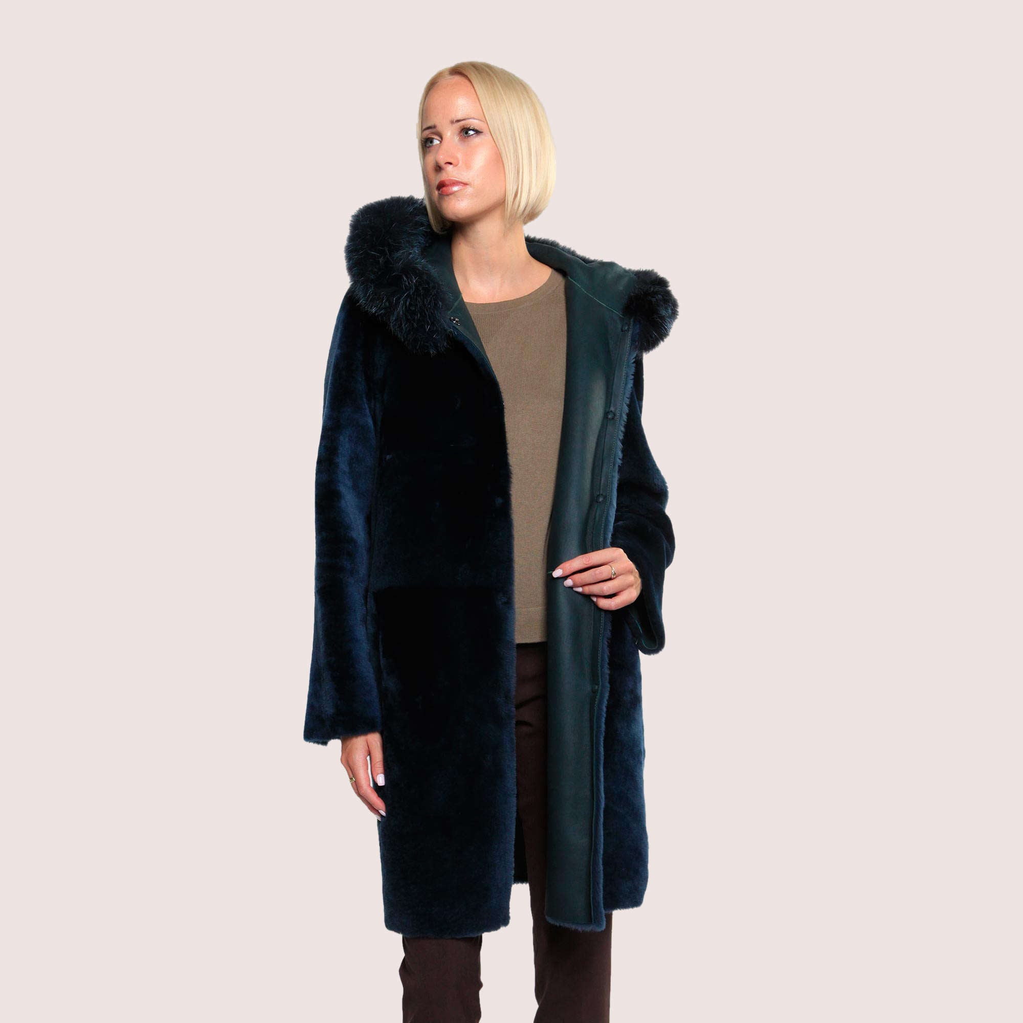 Nova Reversible Shearling Coat