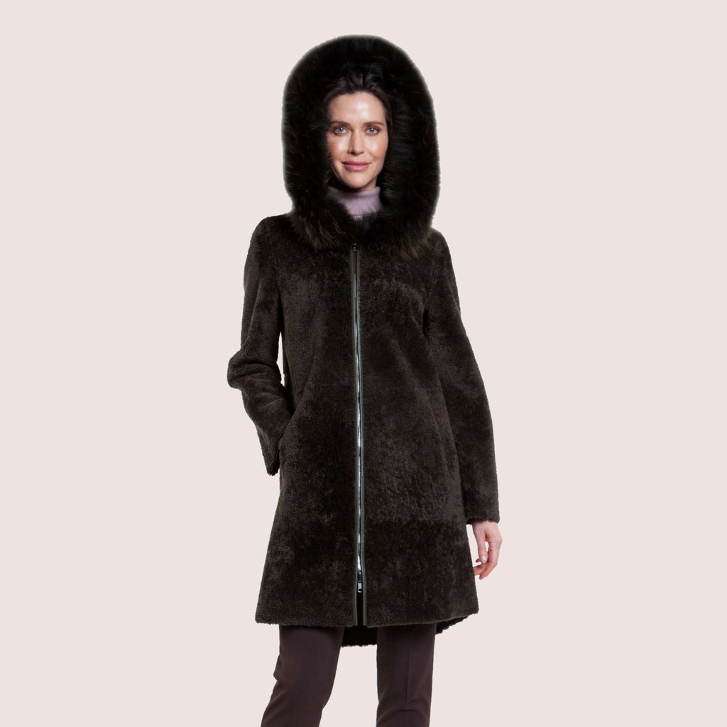 Coraline Reversible Shearling Coat