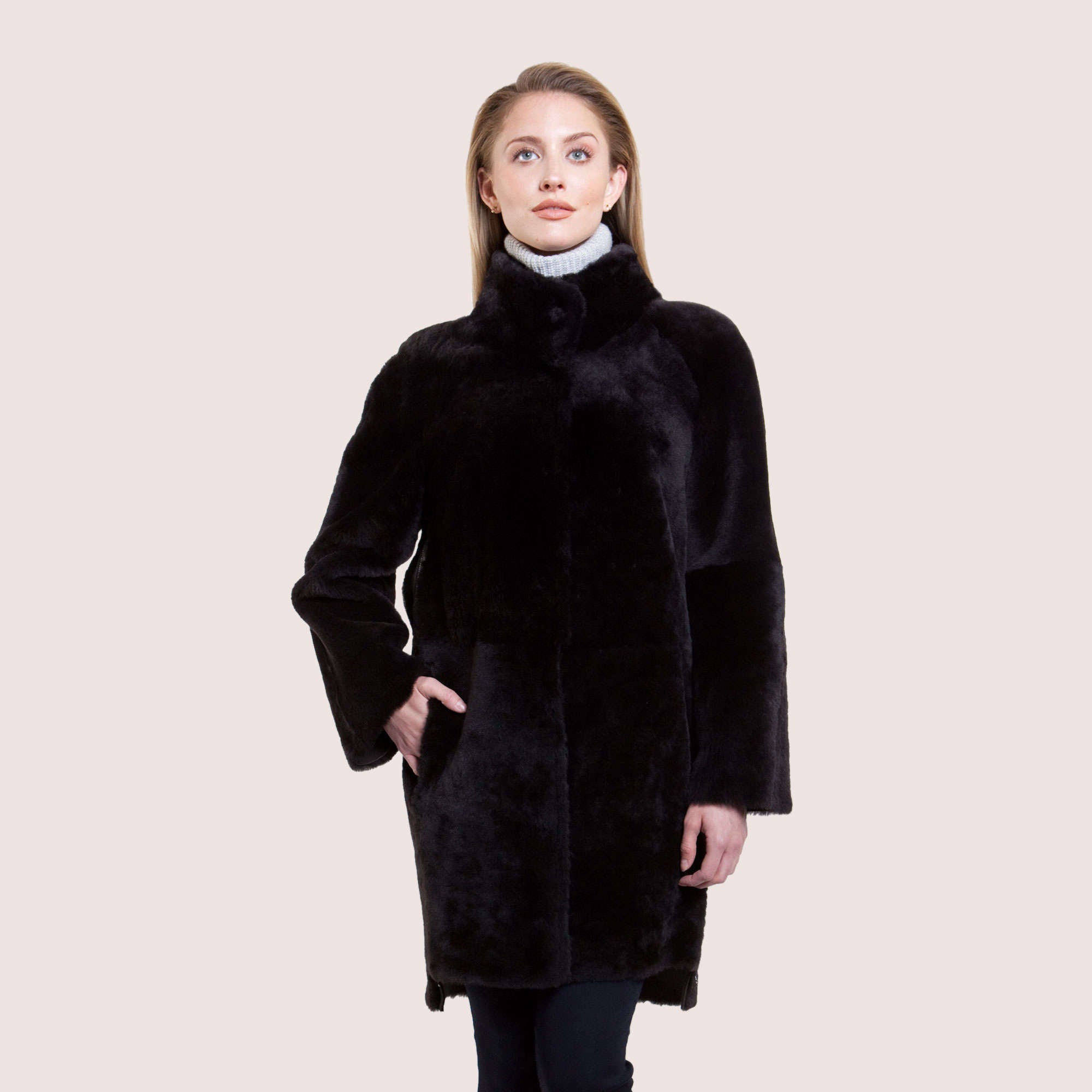 Francesca Reversible Shearling Coat-4