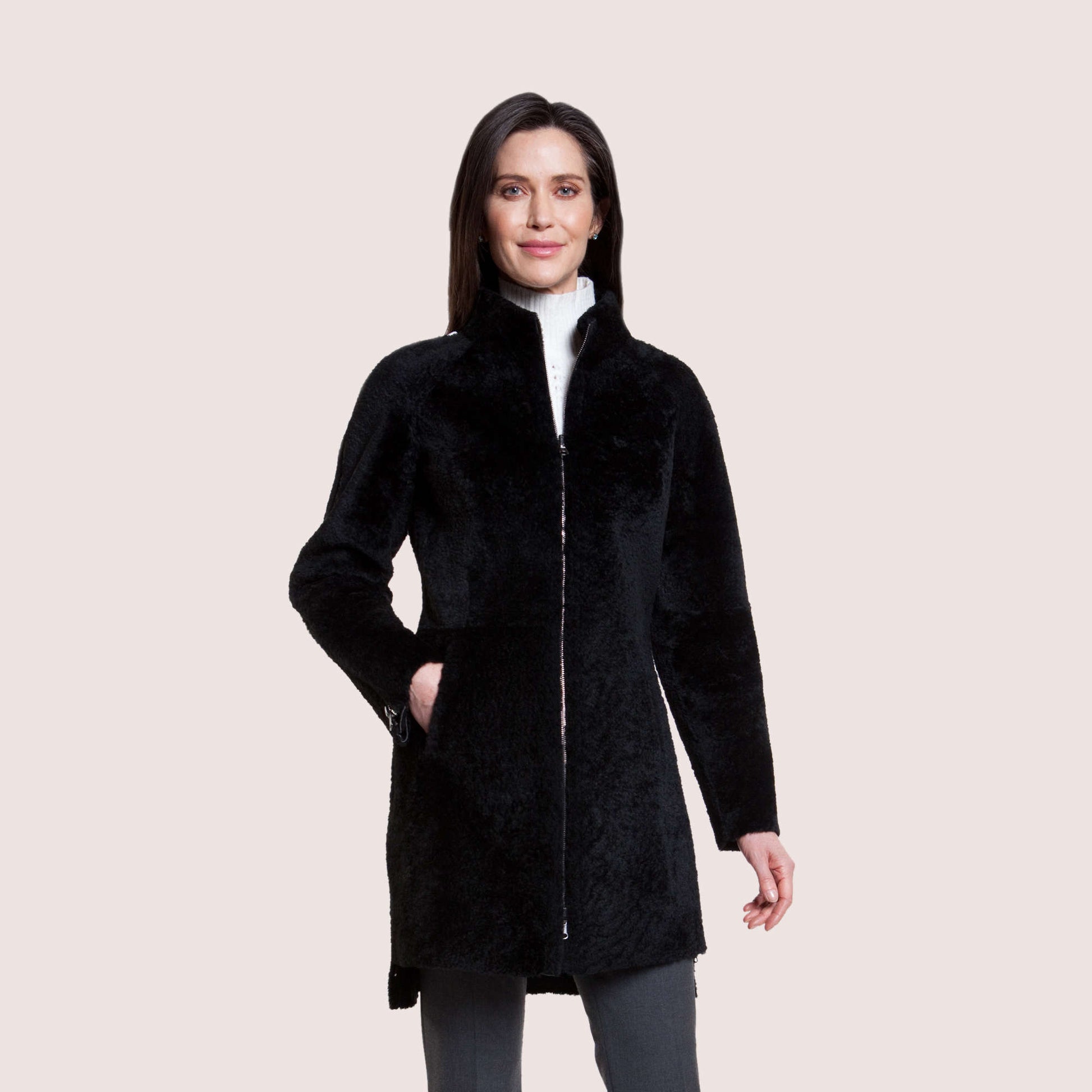 Ariana Reversible Shearling Coat