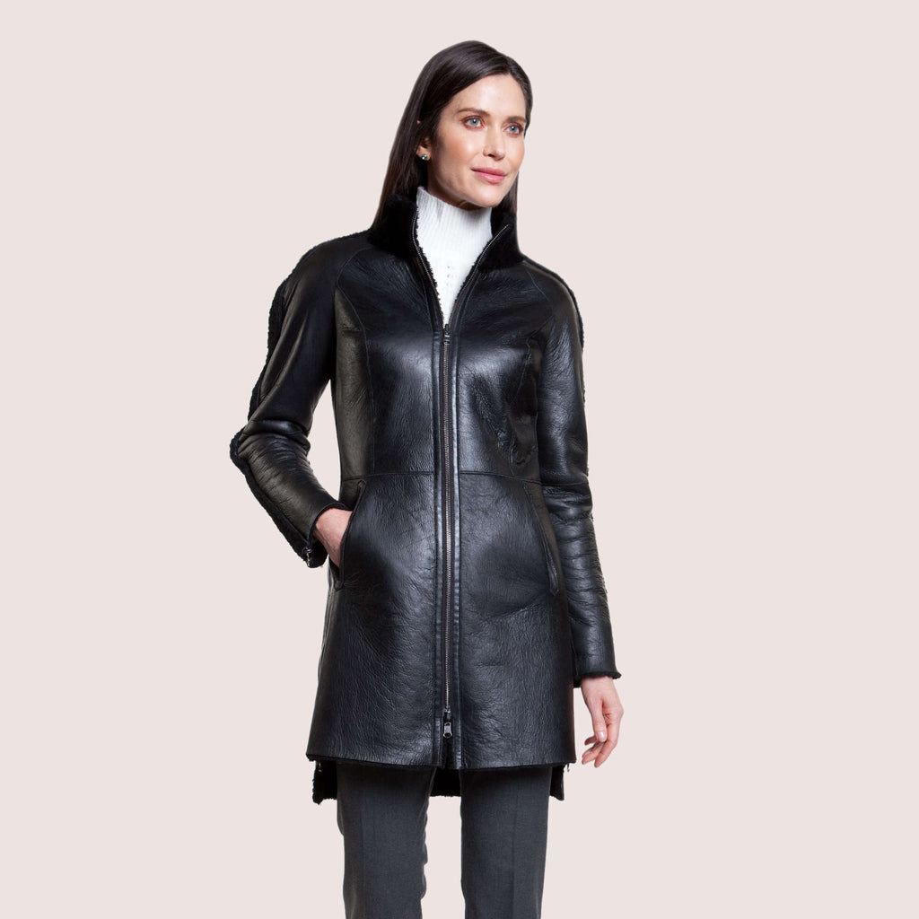 Ariana Reversible Shearling Coat