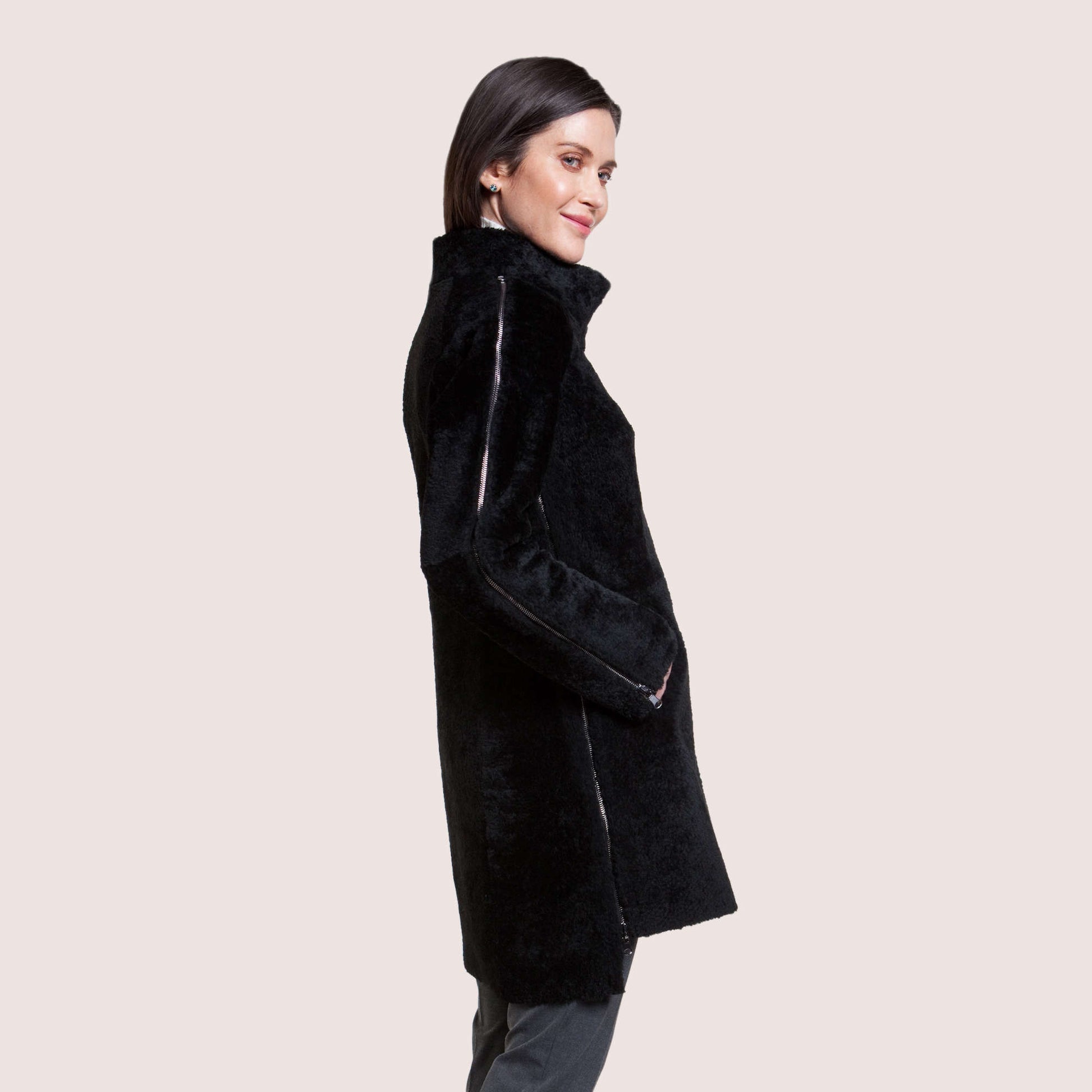 Ariana Reversible Shearling Coat