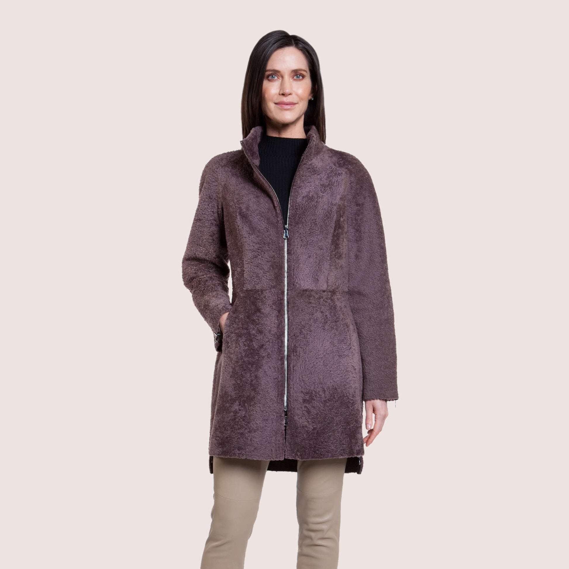 Ariana Reversible Shearling Coat