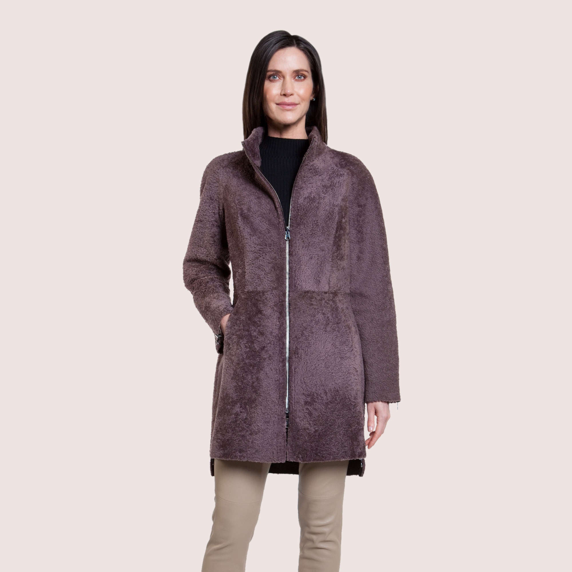 Ariana Reversible Shearling Coat