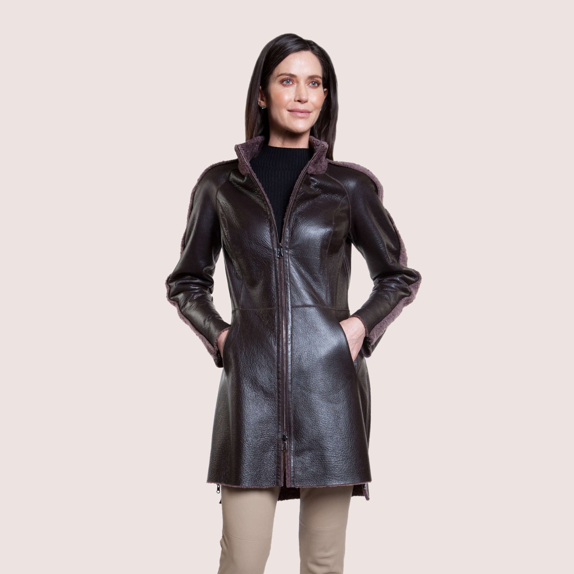 Ariana Reversible Shearling Coat