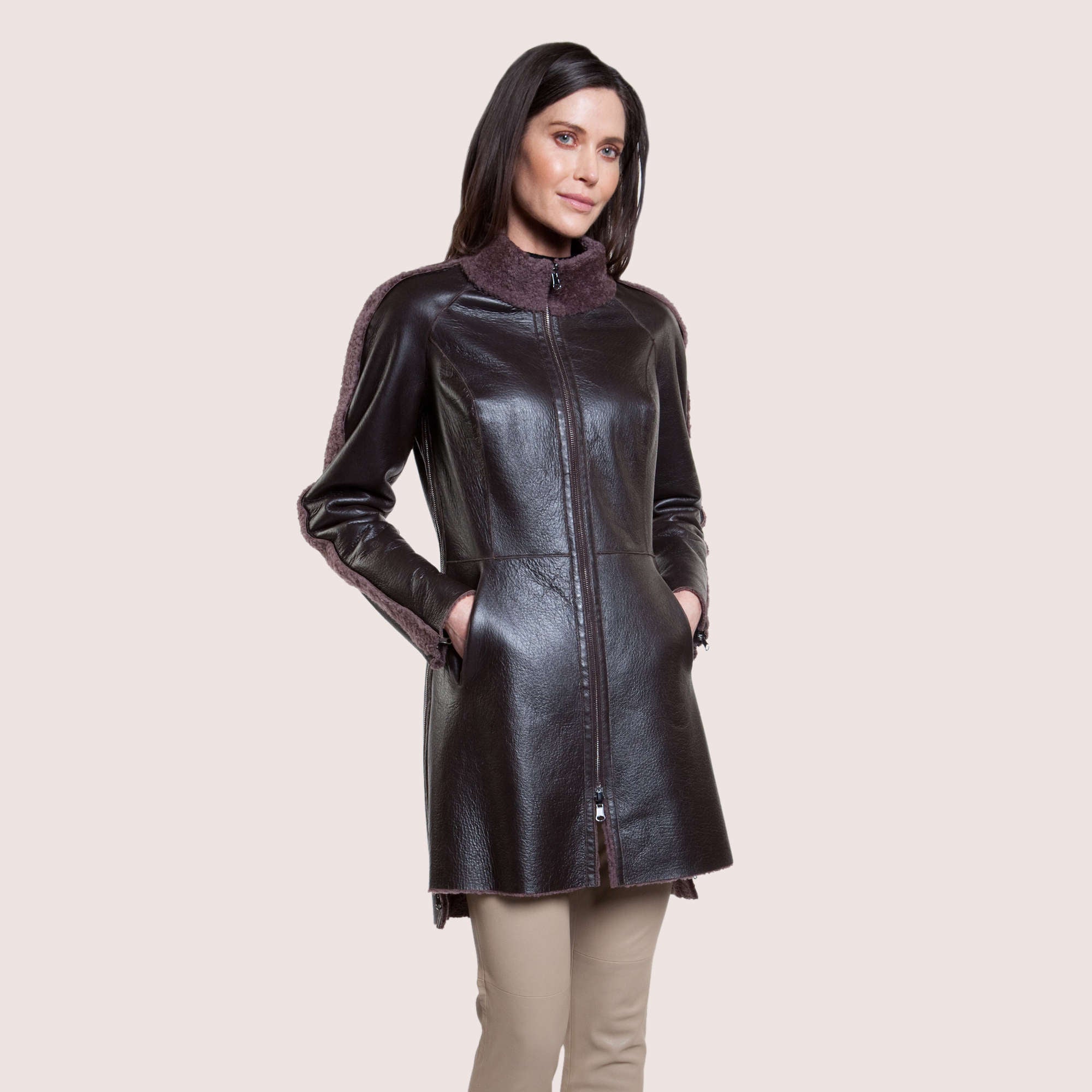 Ariana Reversible Shearling Coat