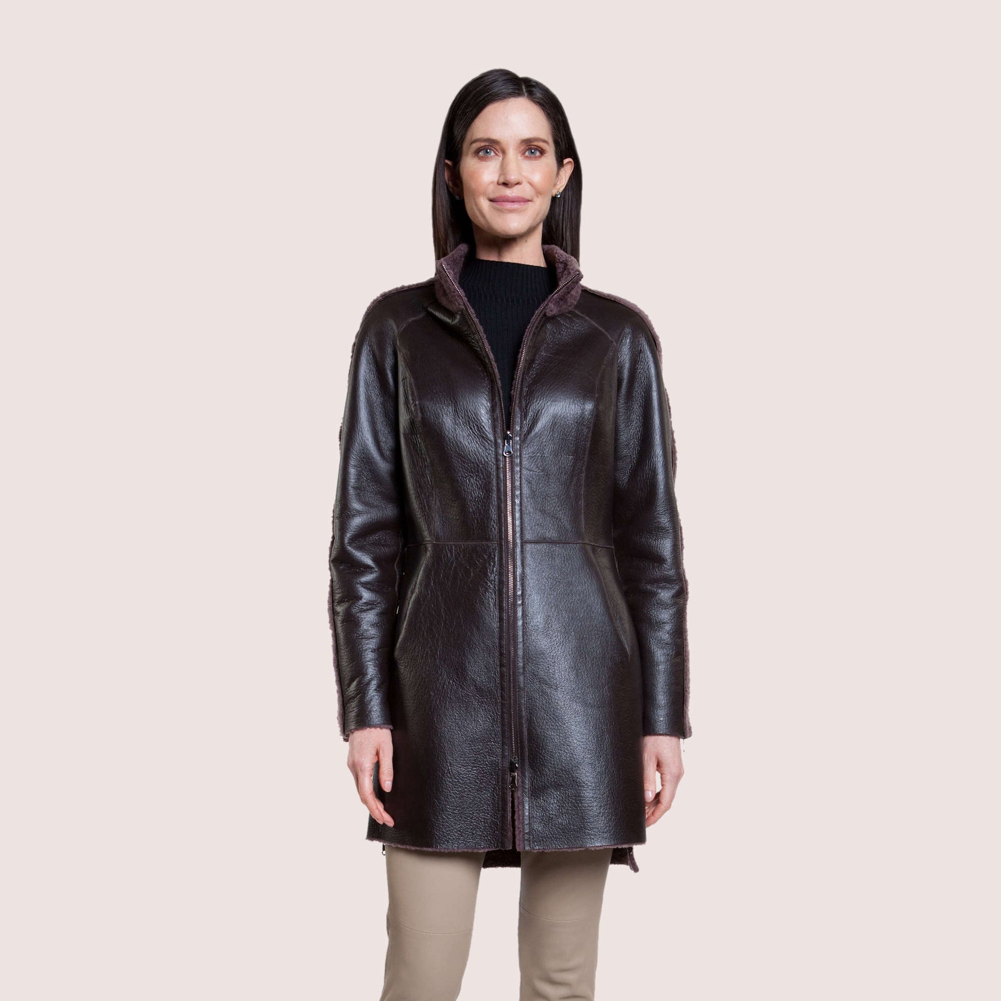 Ariana Reversible Shearling Coat