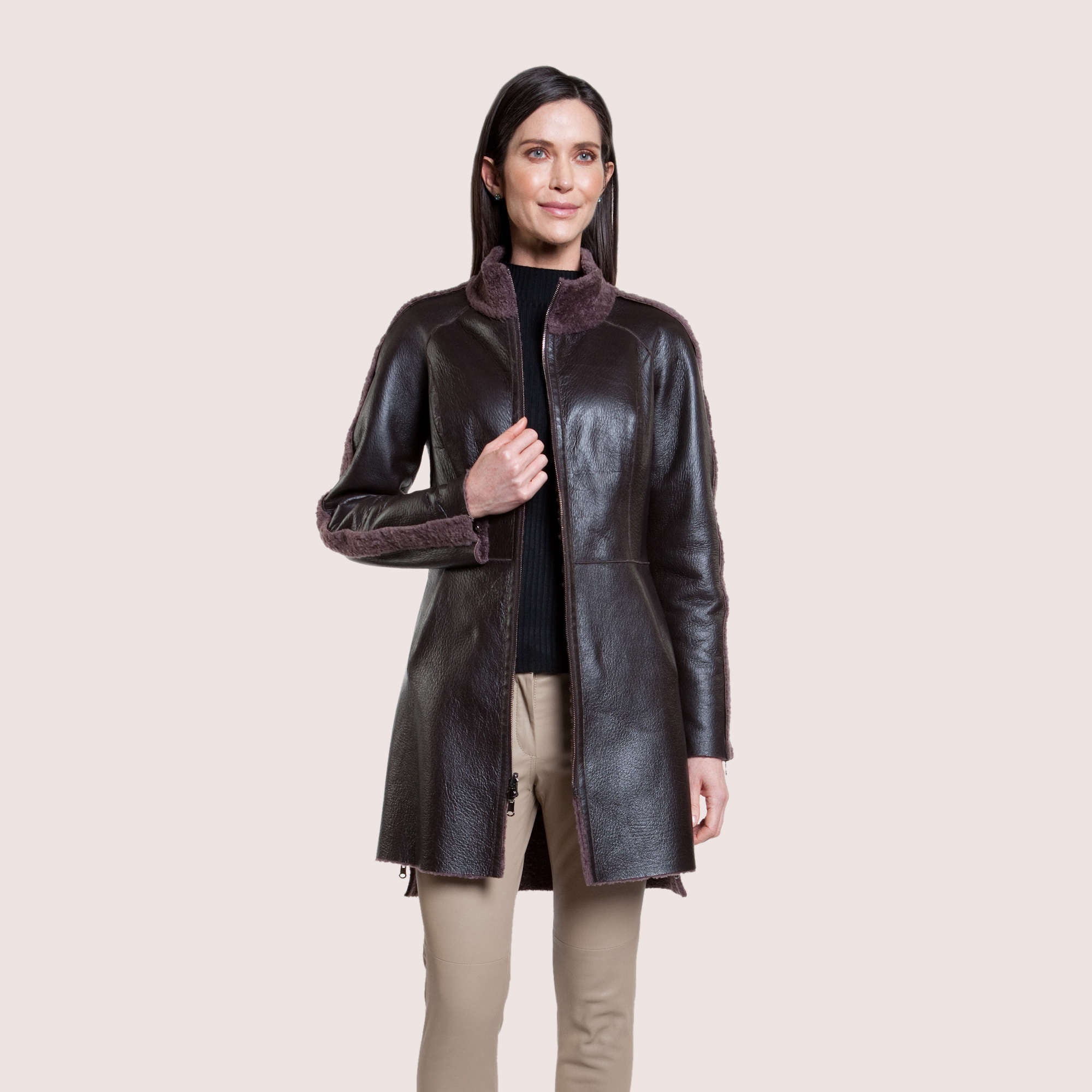 Ariana Reversible Shearling Coat