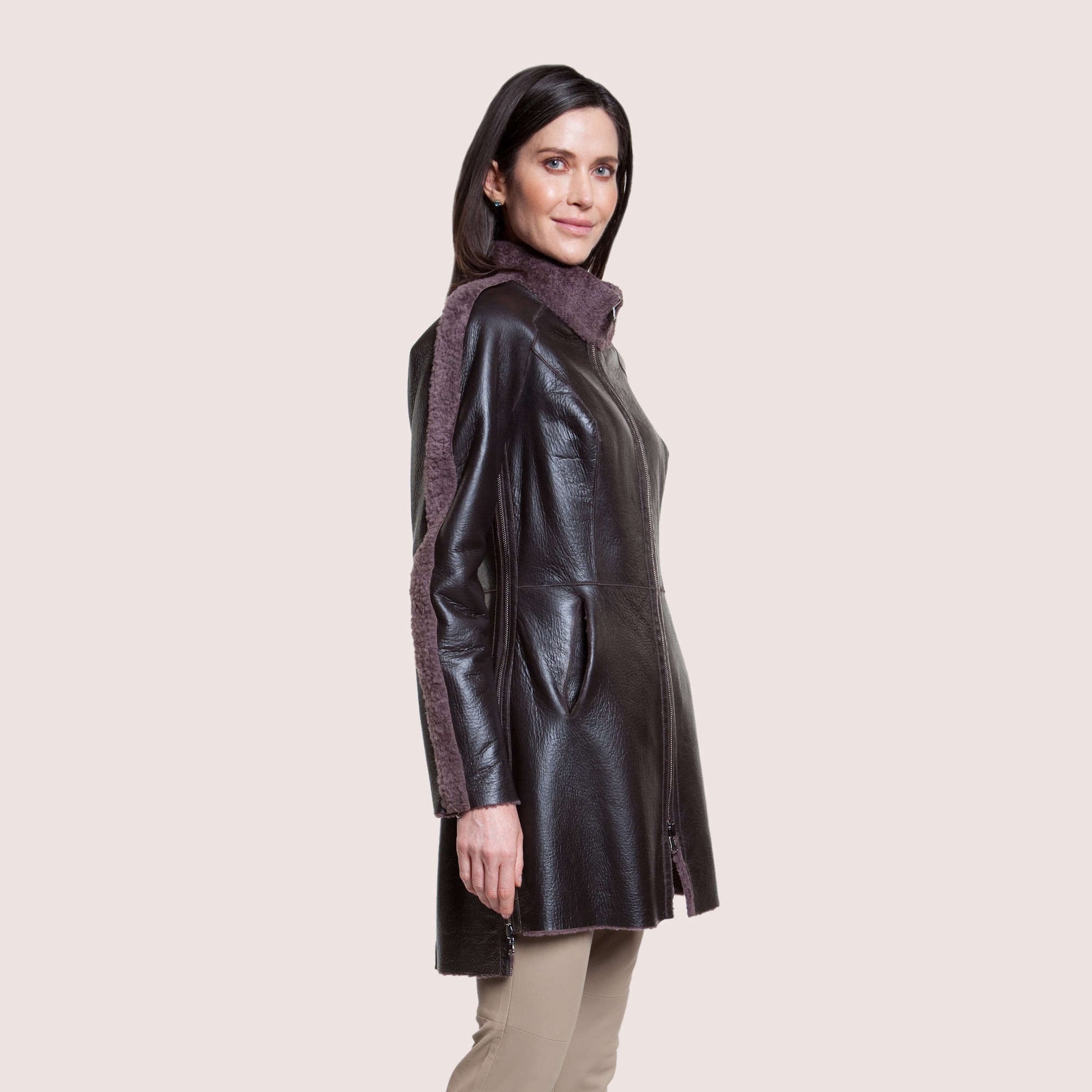 Ariana Reversible Shearling Coat