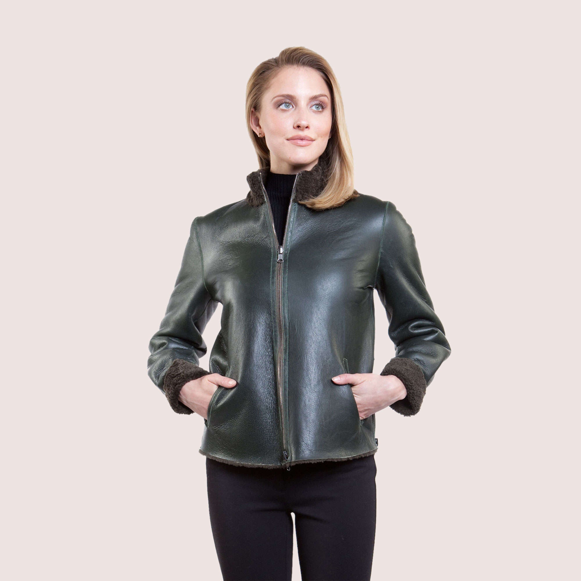 Megan Reversible Shearling Jacket