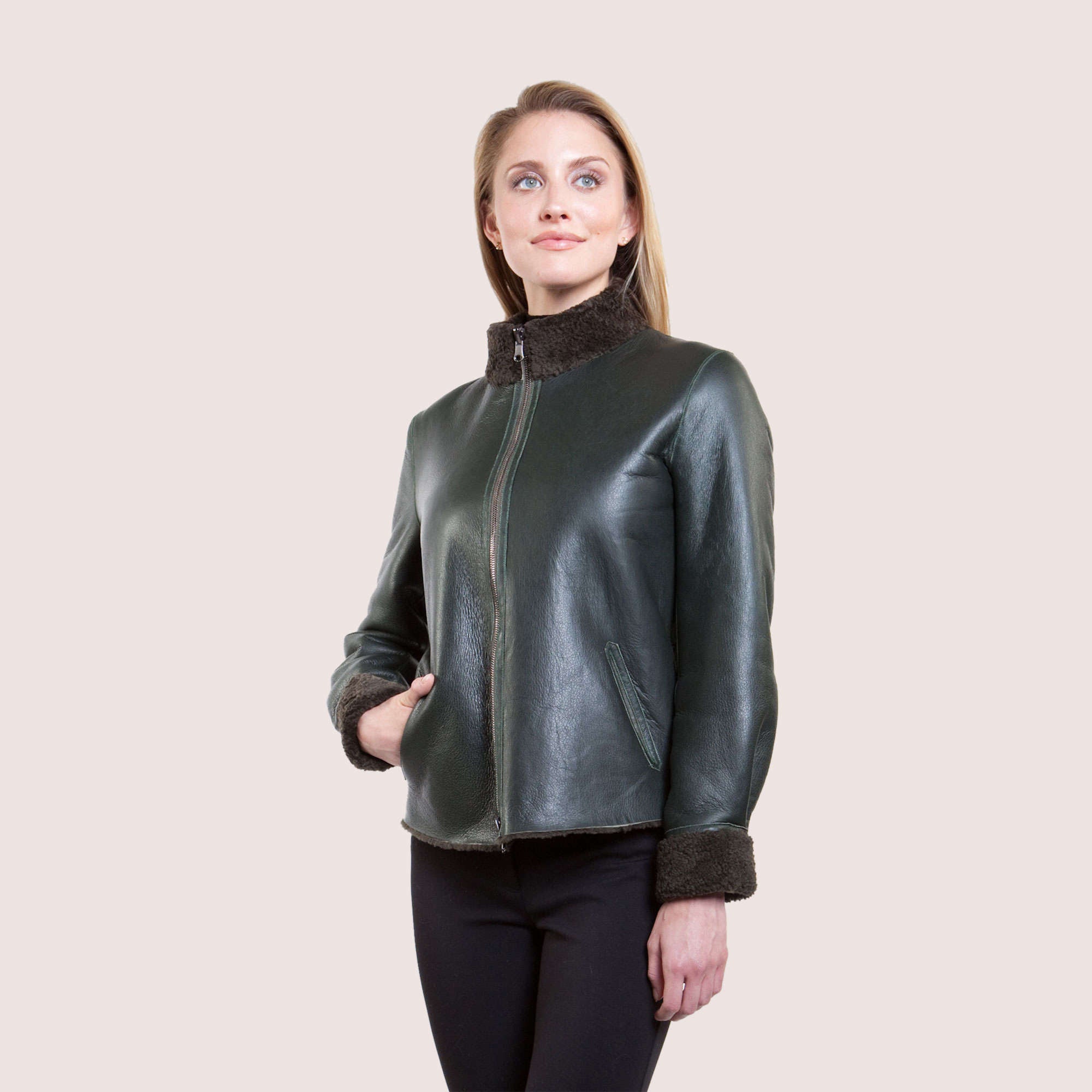 Megan Reversible Shearling Jacket