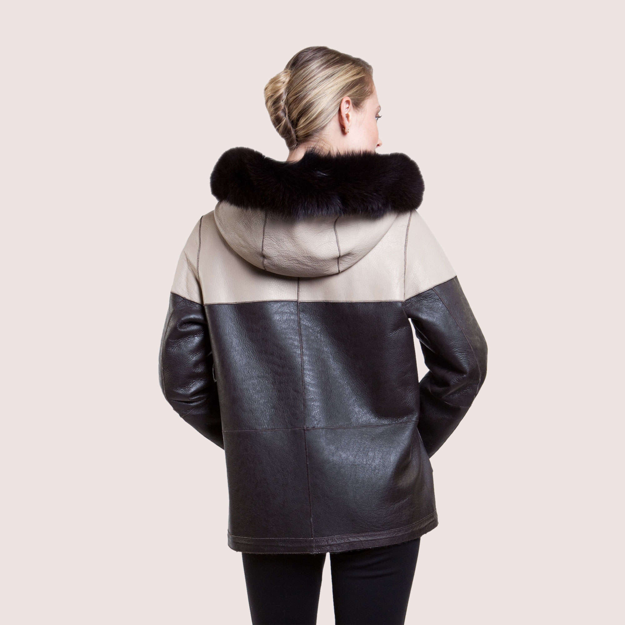 Octavia Reversible Shearling Coat-9