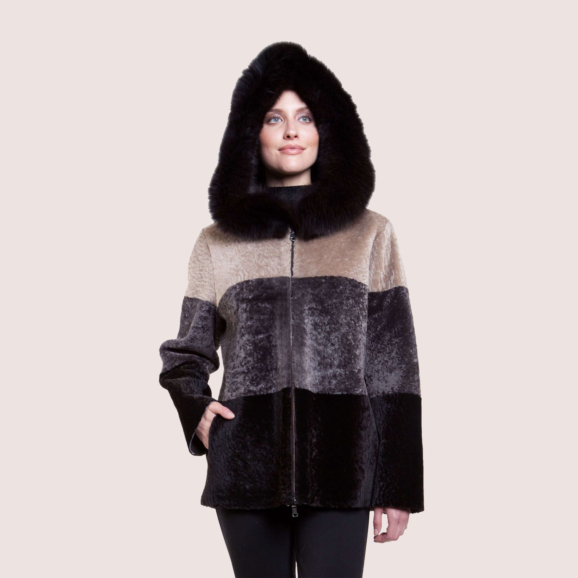 Octavia Reversible Shearling Coat-13