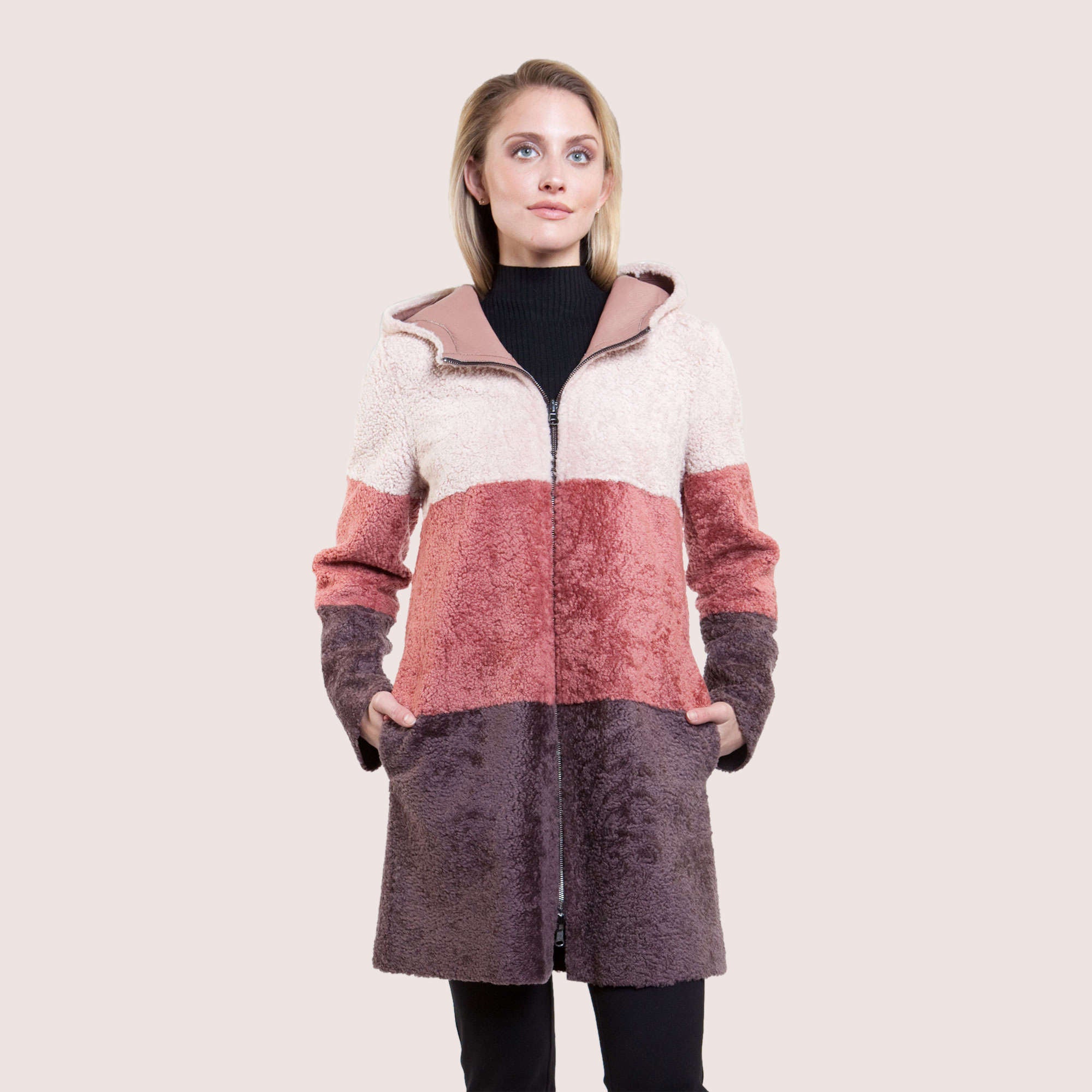 Annabel Reversible Shearling Coat-5