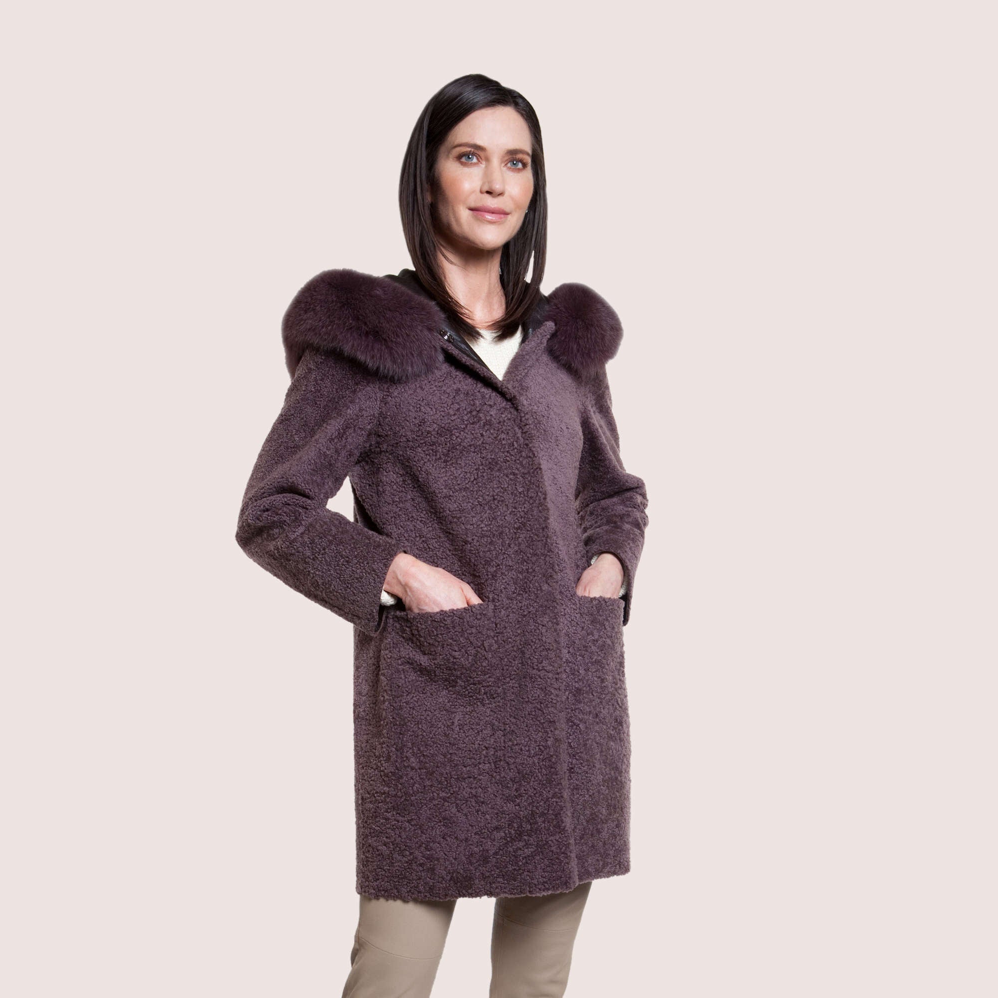 Scarlett Reversible Shearling Coat