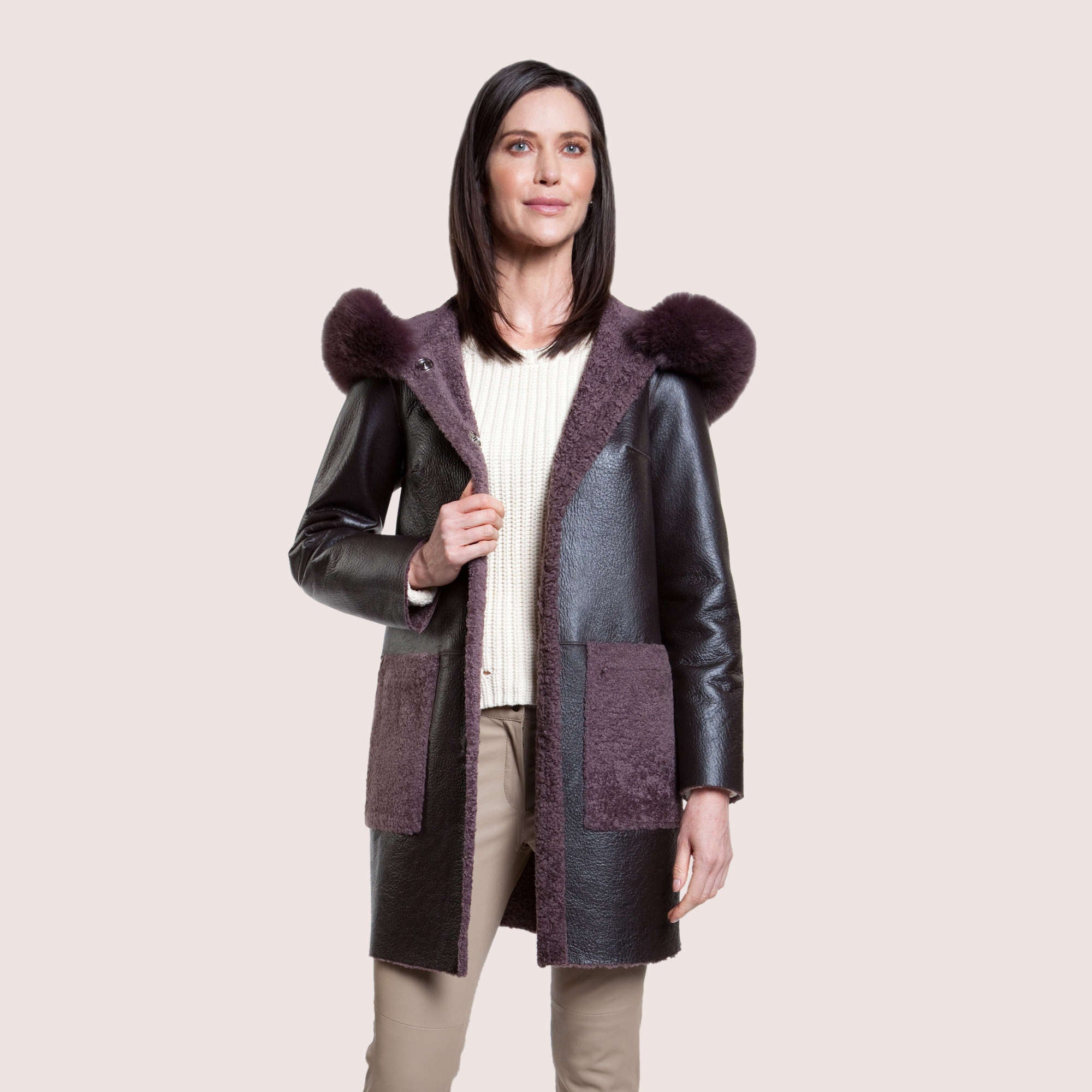 Scarlett Reversible Shearling Coat