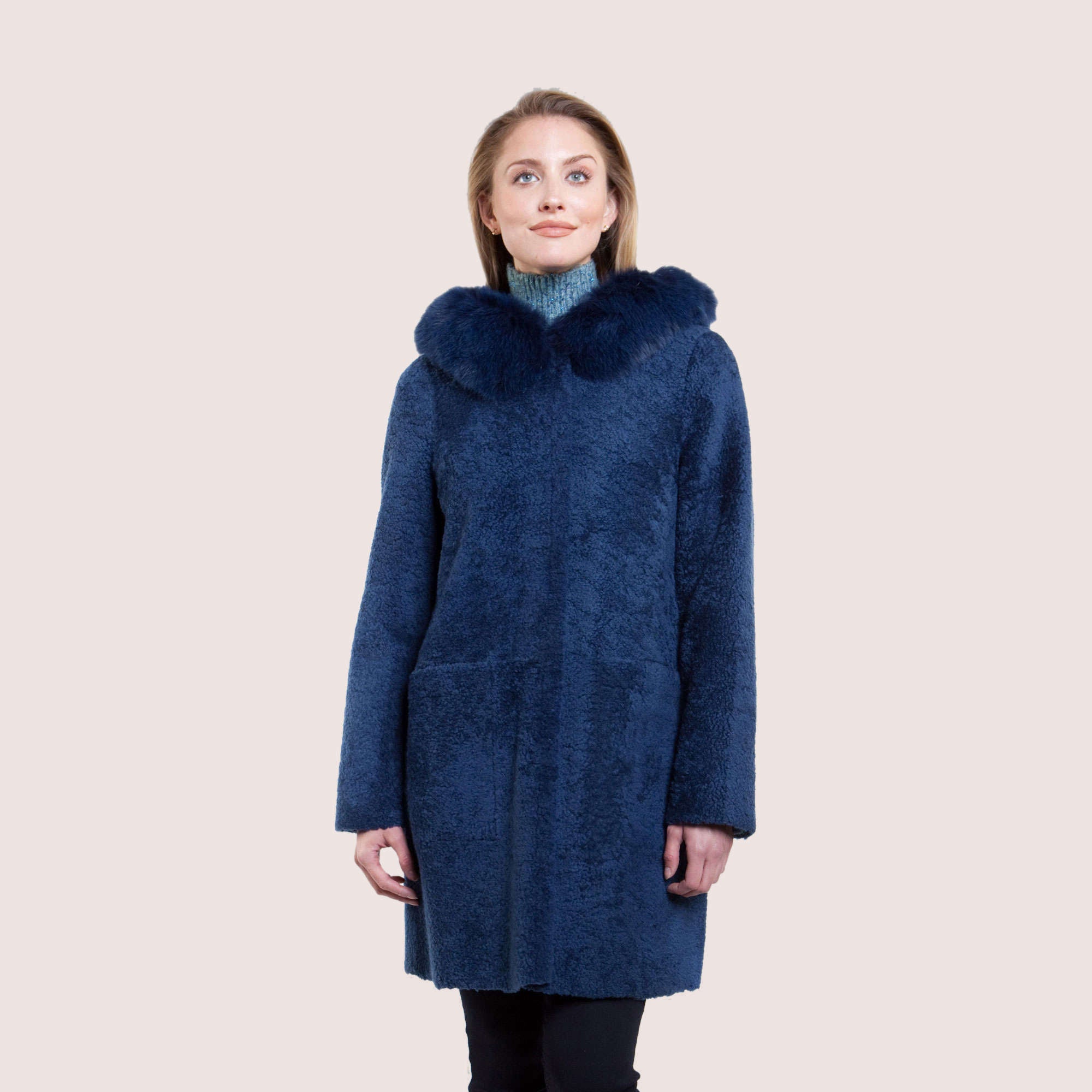 Elisa Reversible Shearling Coat-3