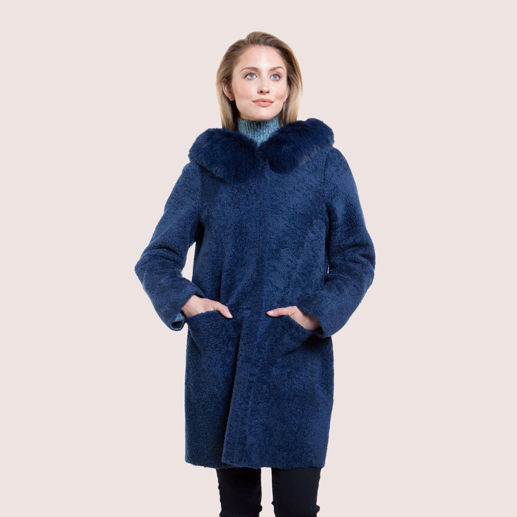 Elisa Reversible Shearling Coat