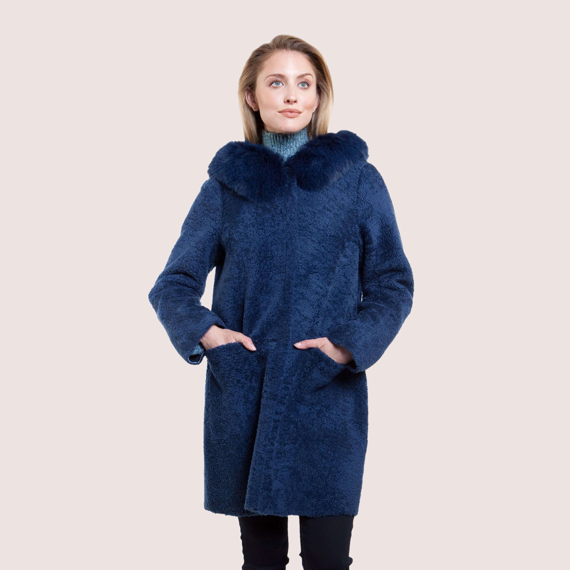Elisa Reversible Shearling Coat-4