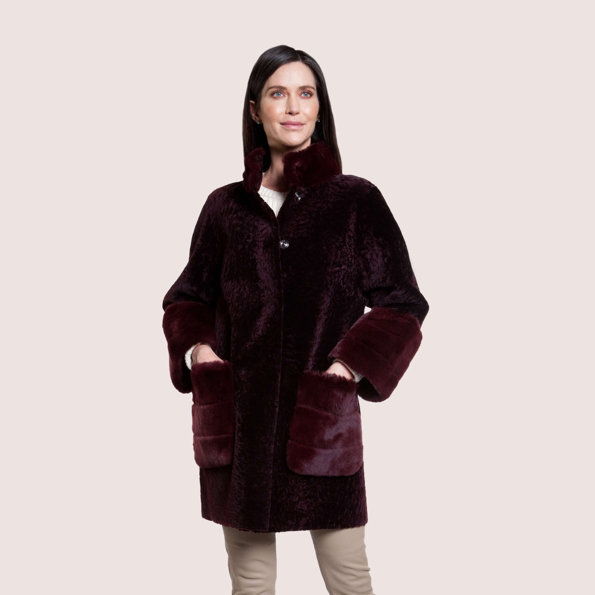 Whitney Reversible Shearling Coat