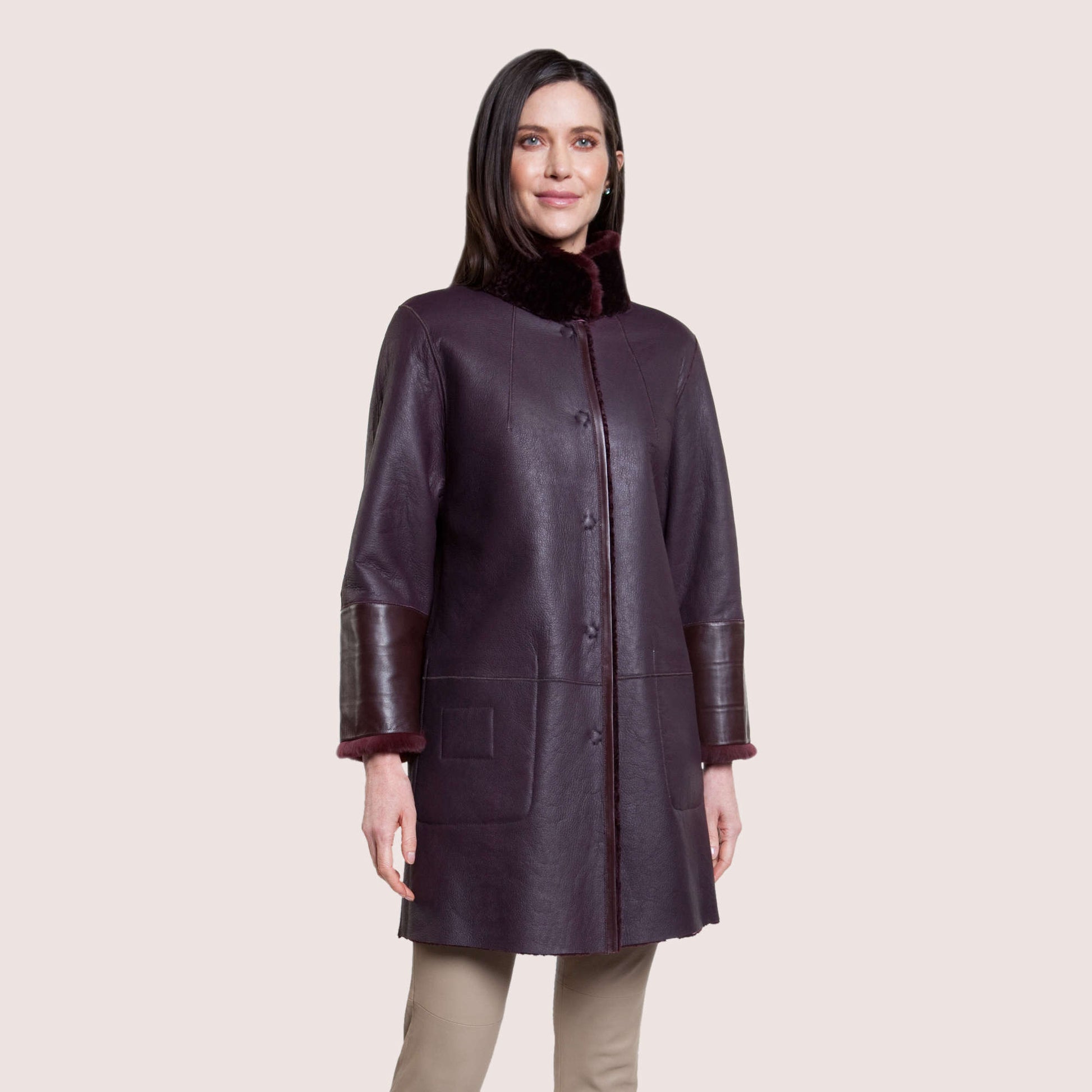 Whitney Reversible Shearling Coat