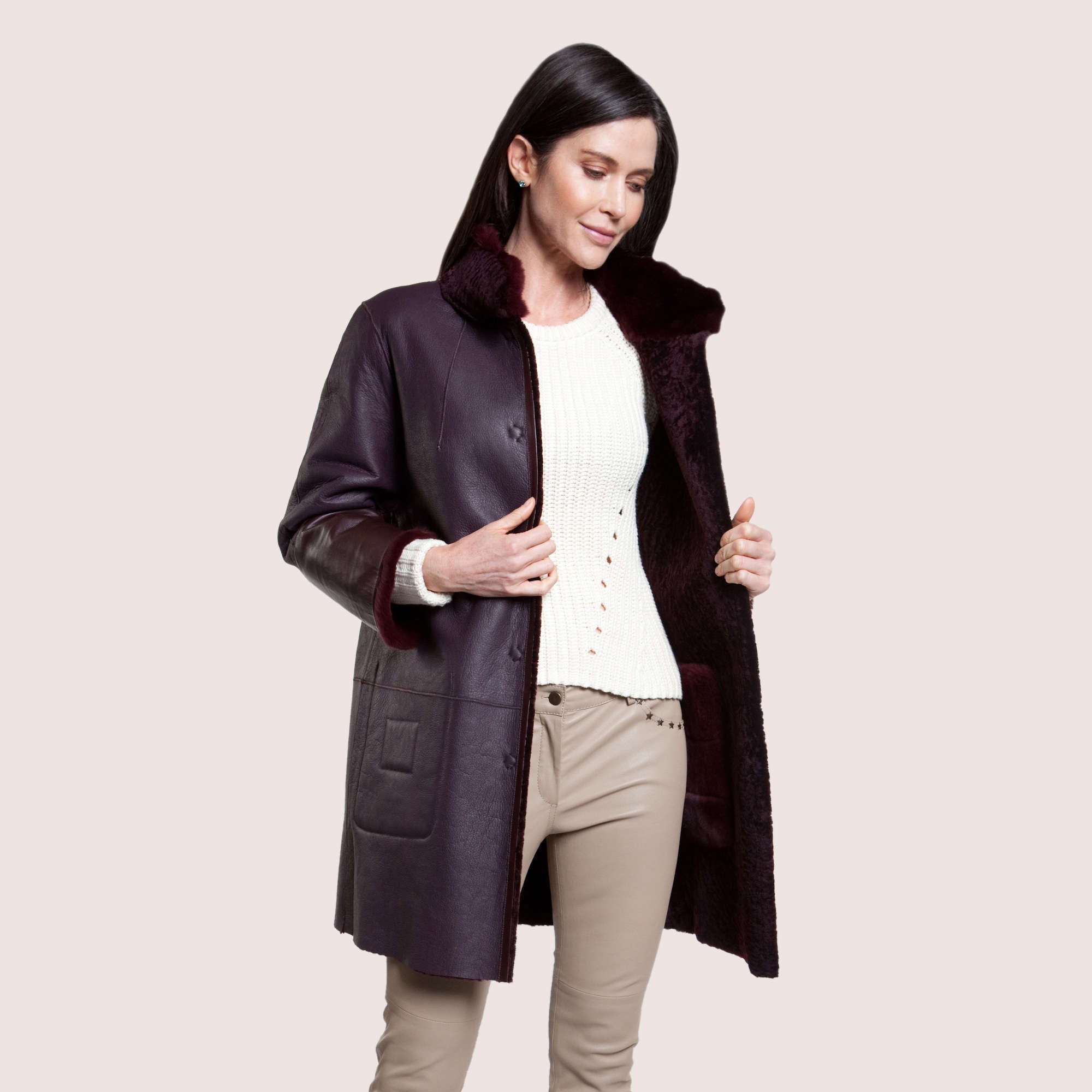 Whitney Reversible Shearling Coat