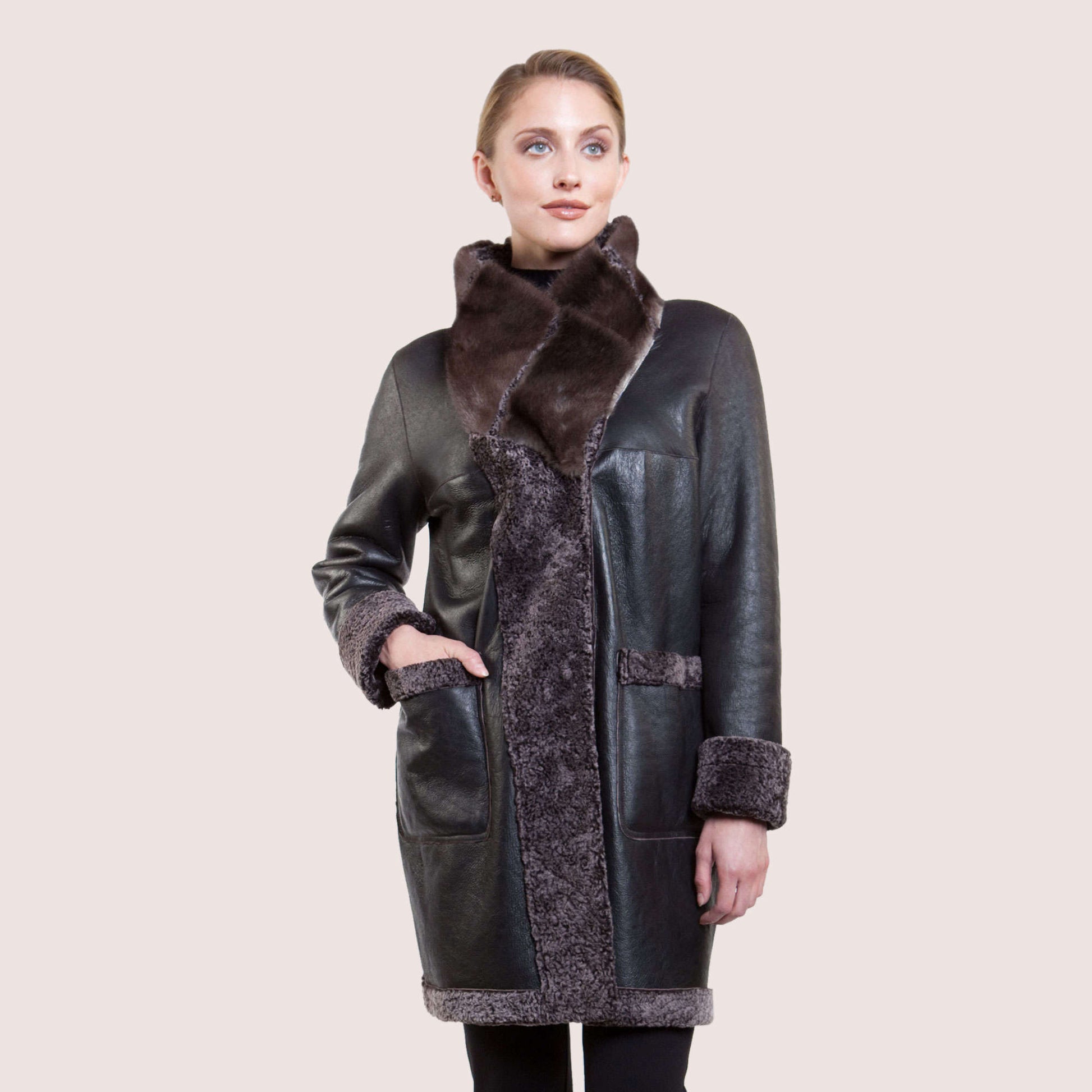 Doris Reversible Shearling Coat