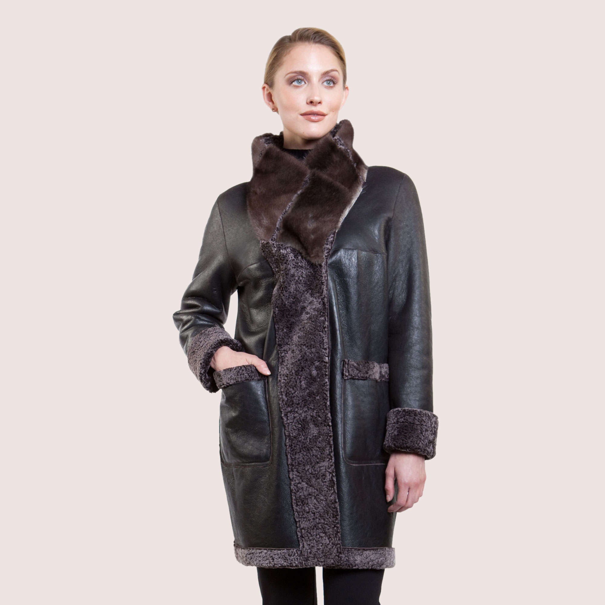 Doris Reversible Shearling Coat