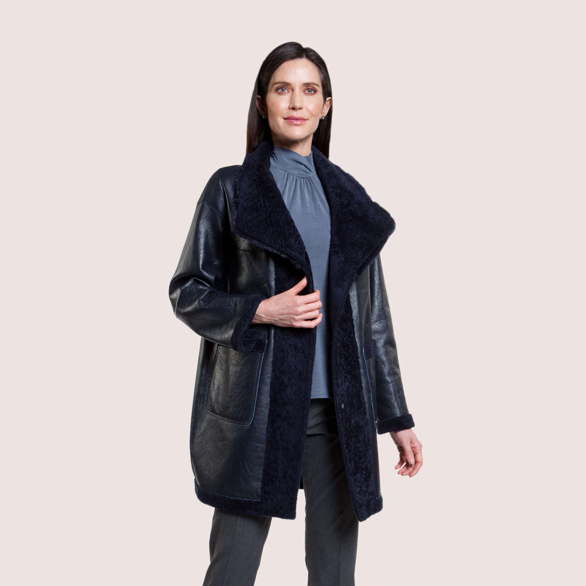 Doris Reversible Shearling Coat