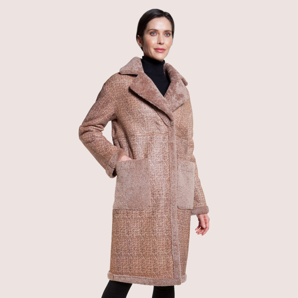 Alexandra Reversible Shearling Coat