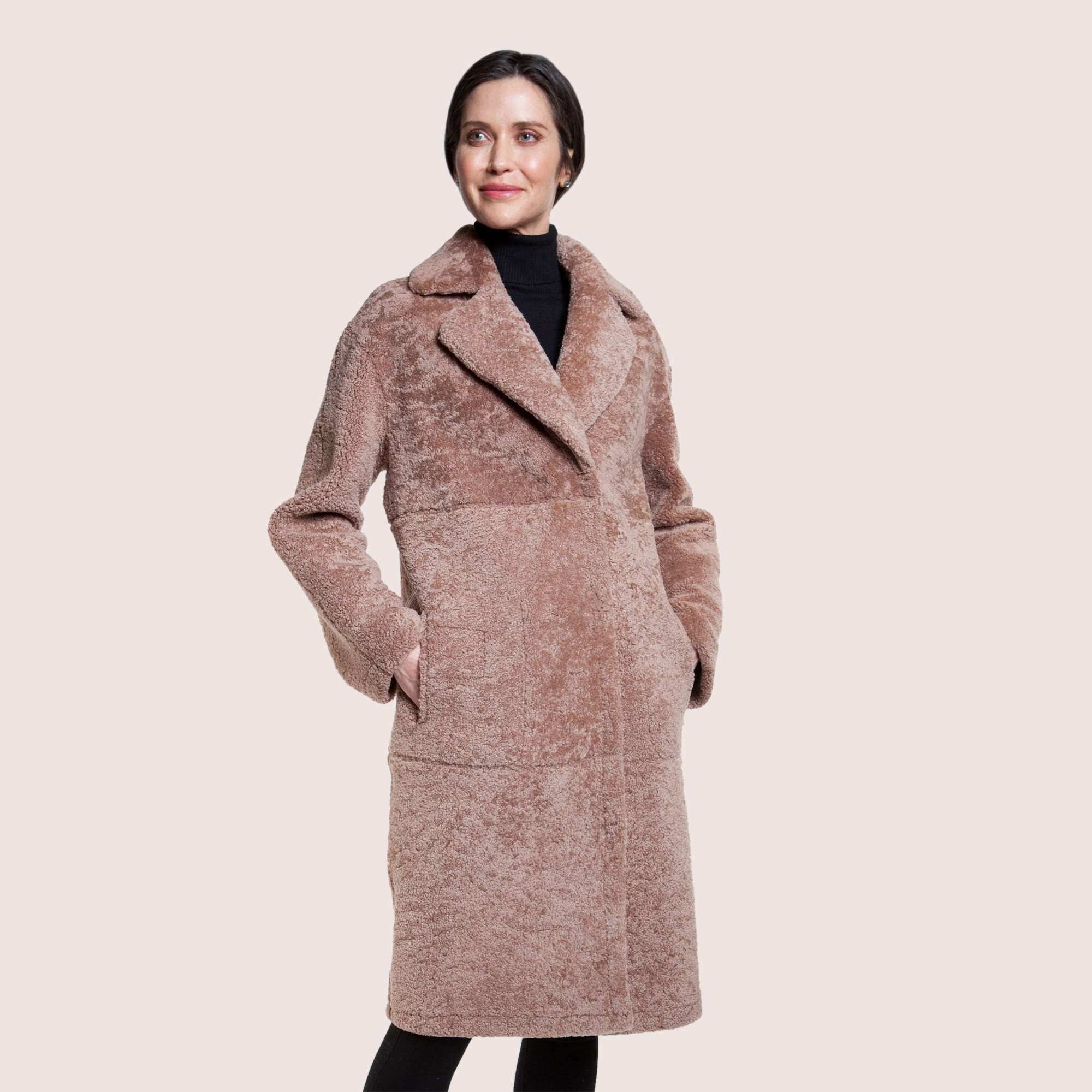 Alexandra Reversible Shearling Coat-3
